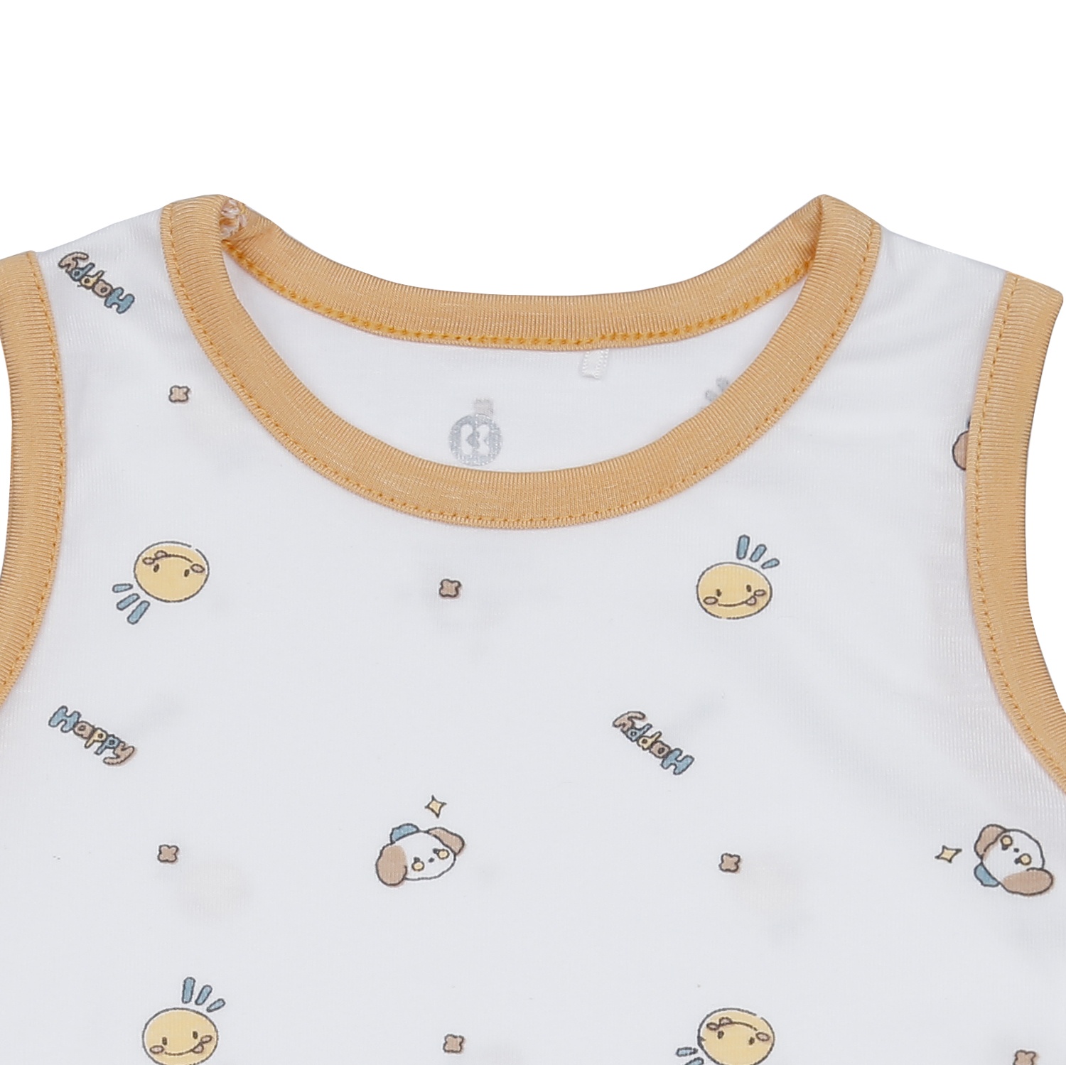 Bộ quần áo ba lỗ bé trai KidsPlaza Otis ND24H (Trắng - vàng) hình 3