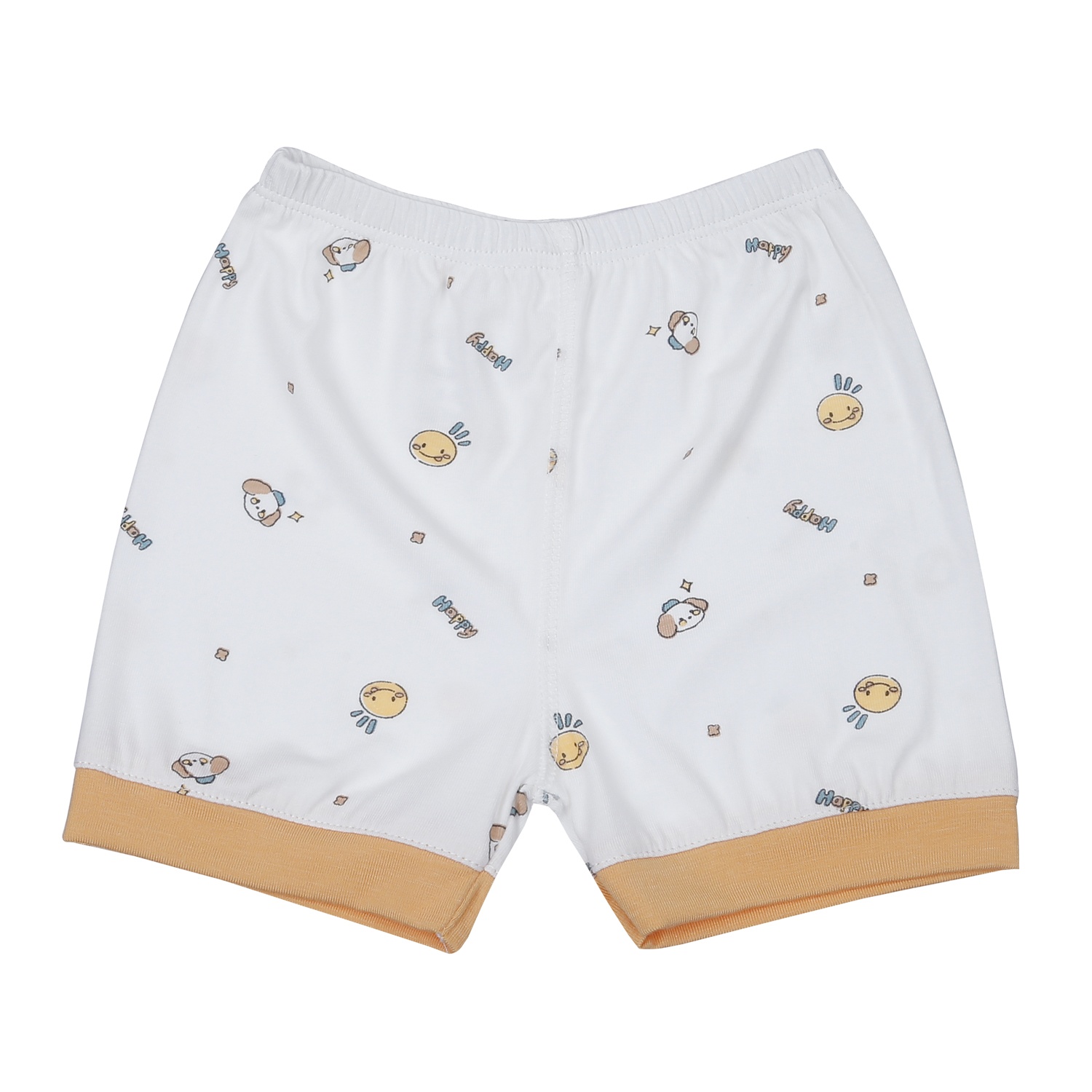 Bộ quần áo cộc tay cài giữa KidsPlaza Otis in hình ND24H (Trắng) hình 5