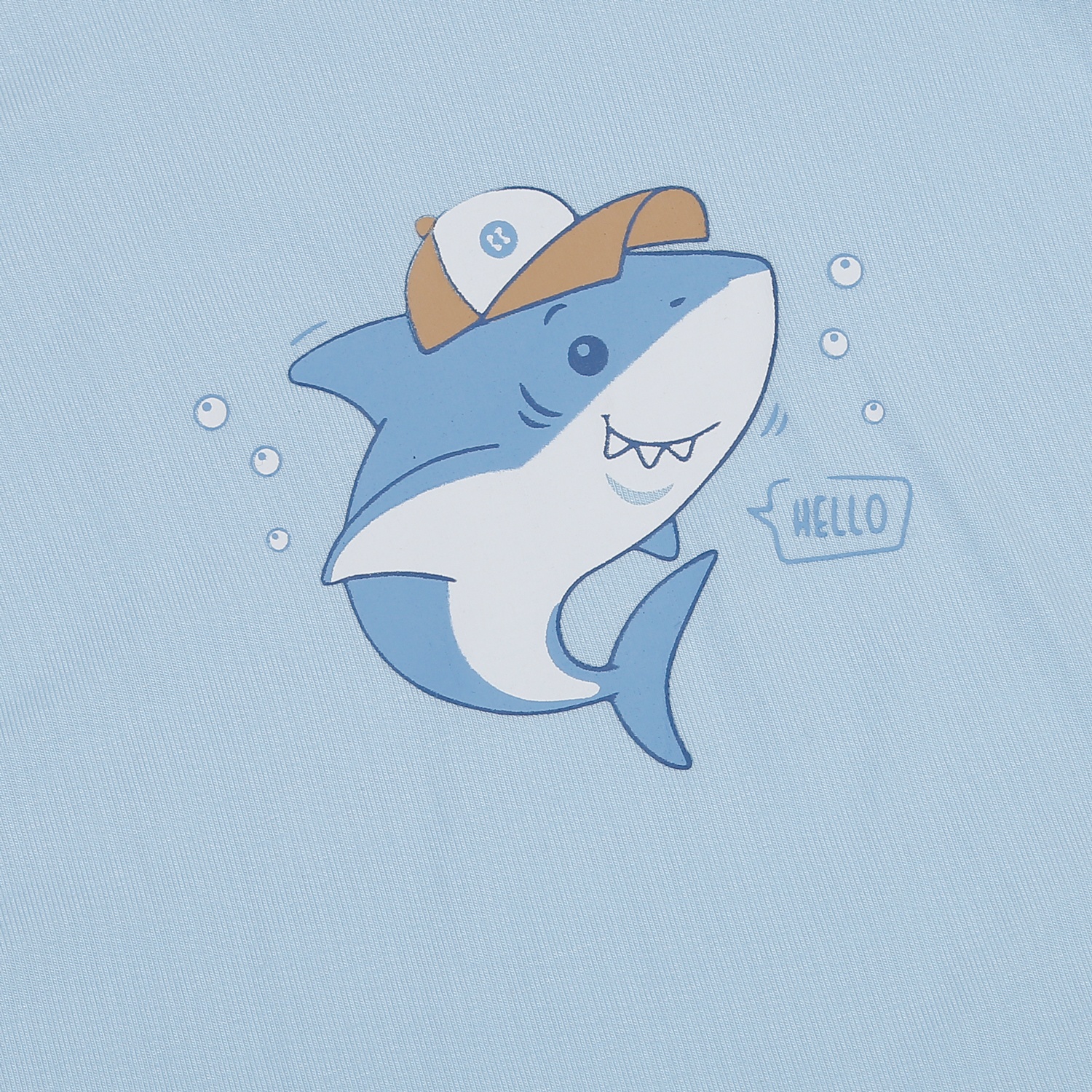 Bộ quần áo cộc tay cài vai KidsPlaza Otis in cá heo ND24H (Xanh) hình 4