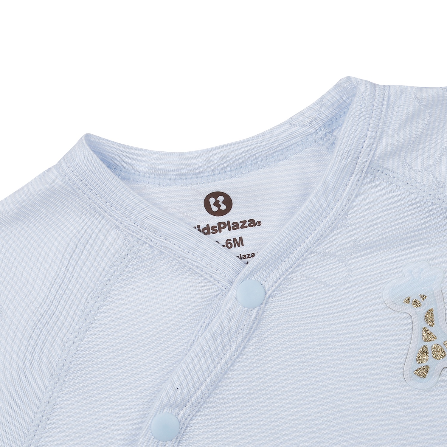 Bộ quần áo cộc tay sơ sinh KidsPlaza in hươu HN23H (Xanh) hình 3