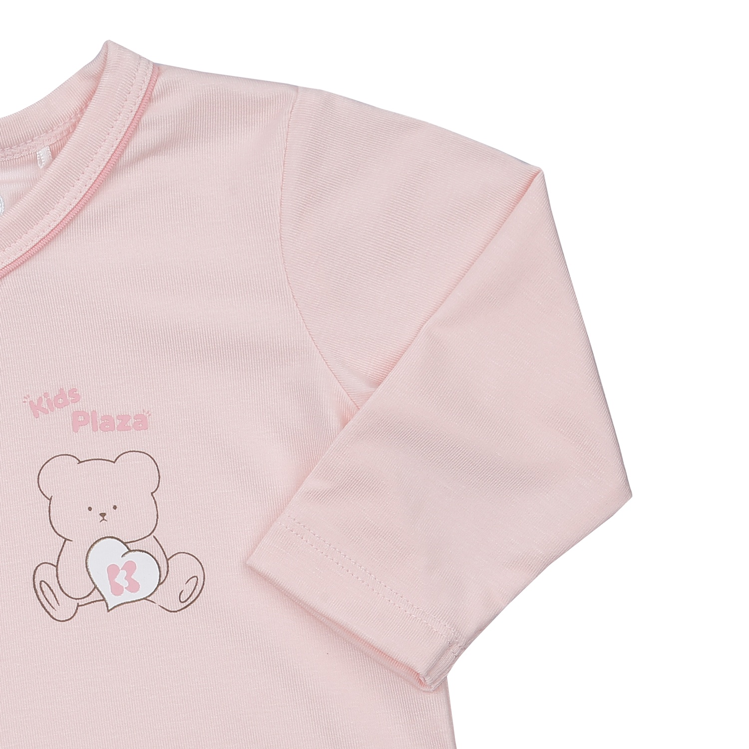 Bộ quần áo dài tay cài chéo KidsPlaza Otis ND24H (Hồng)