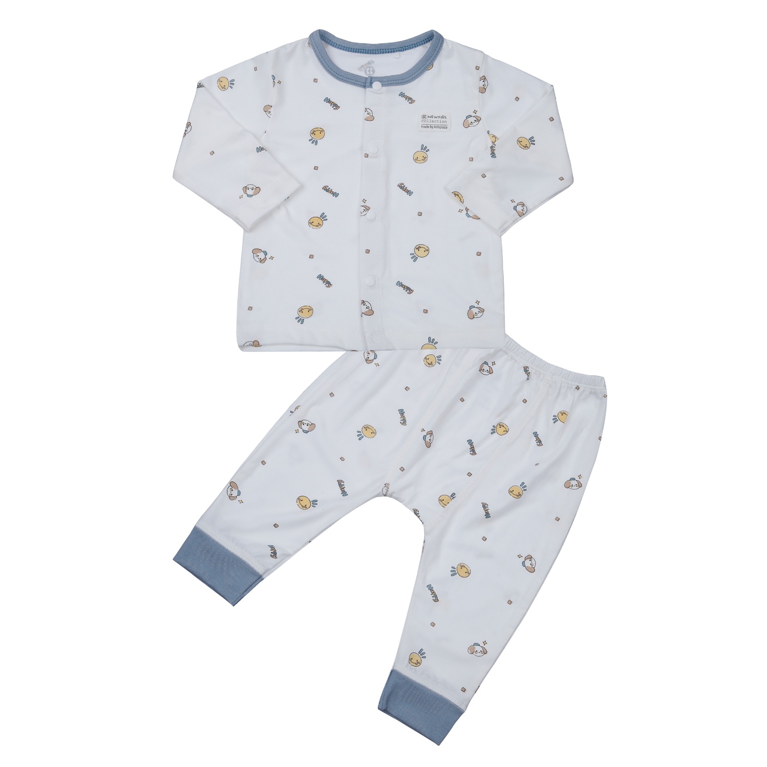 Bộ quần áo dài tay cài giữa KidsPlaza Otis in hình ND24H