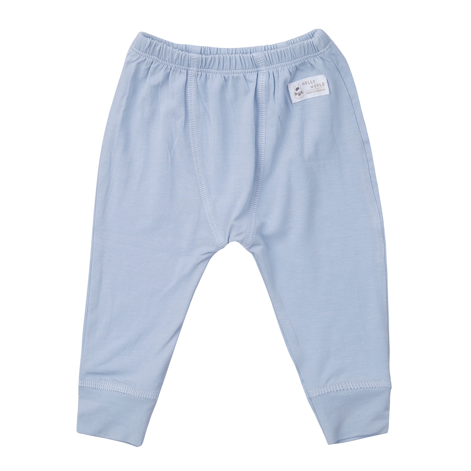 Bộ quần áo dài tay cài lệch KisPlaza in lừa M24H (Xanh)