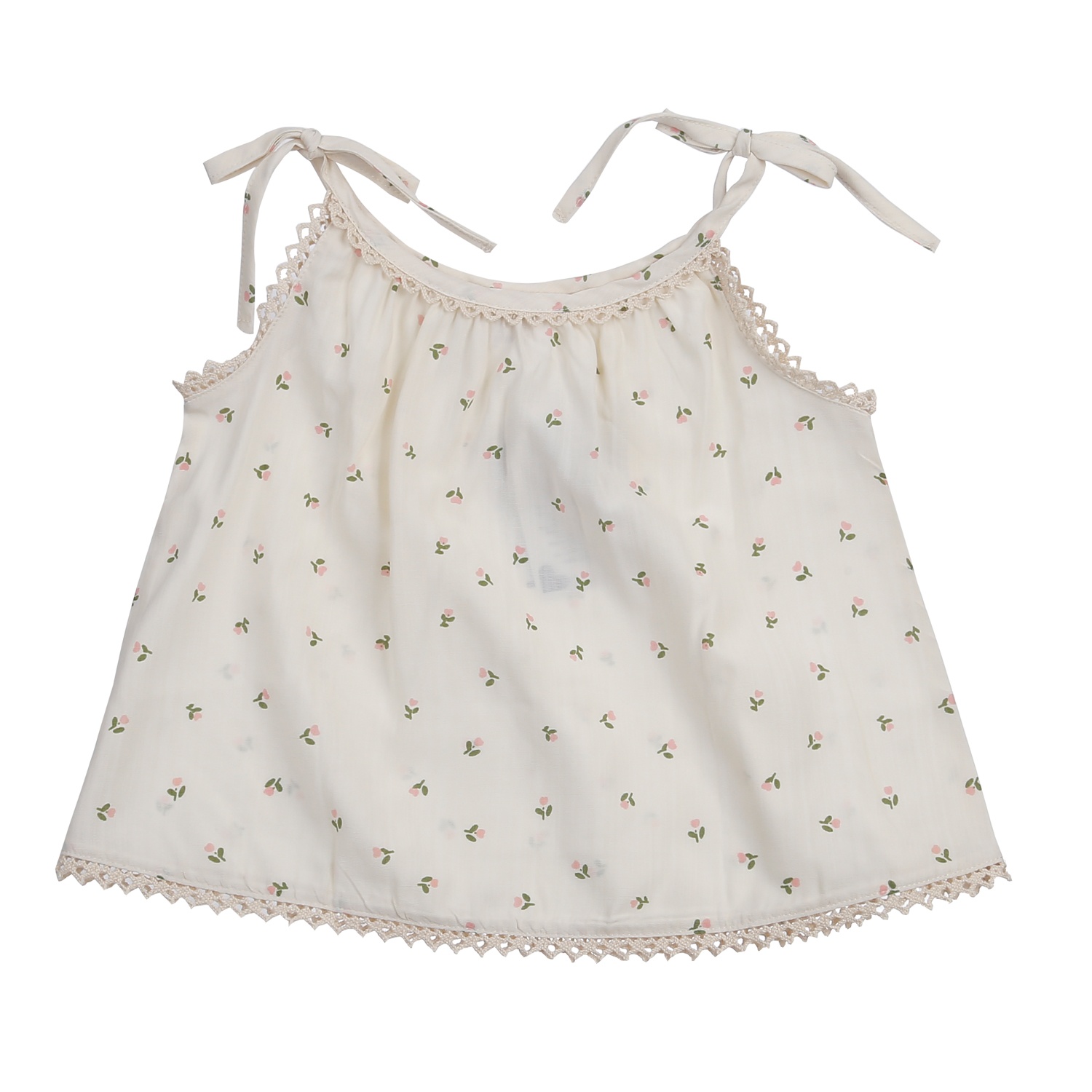  áo hai dây bé gái KidsPlaza in hoa M24H (Be)