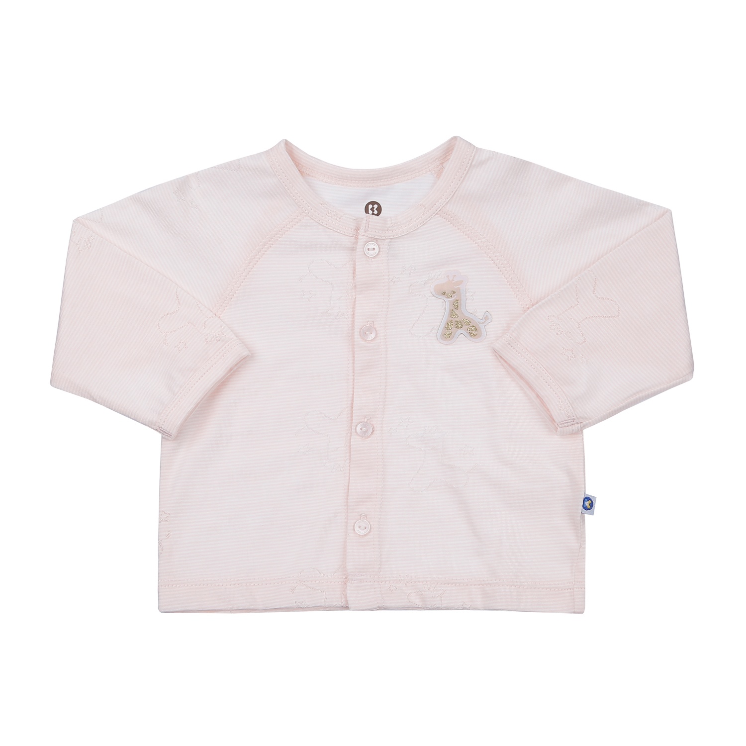 Bộ quần áo sơ sinh dài tay cài giữa KidsPlaza in hươu HN23H (Hồng) hình 2