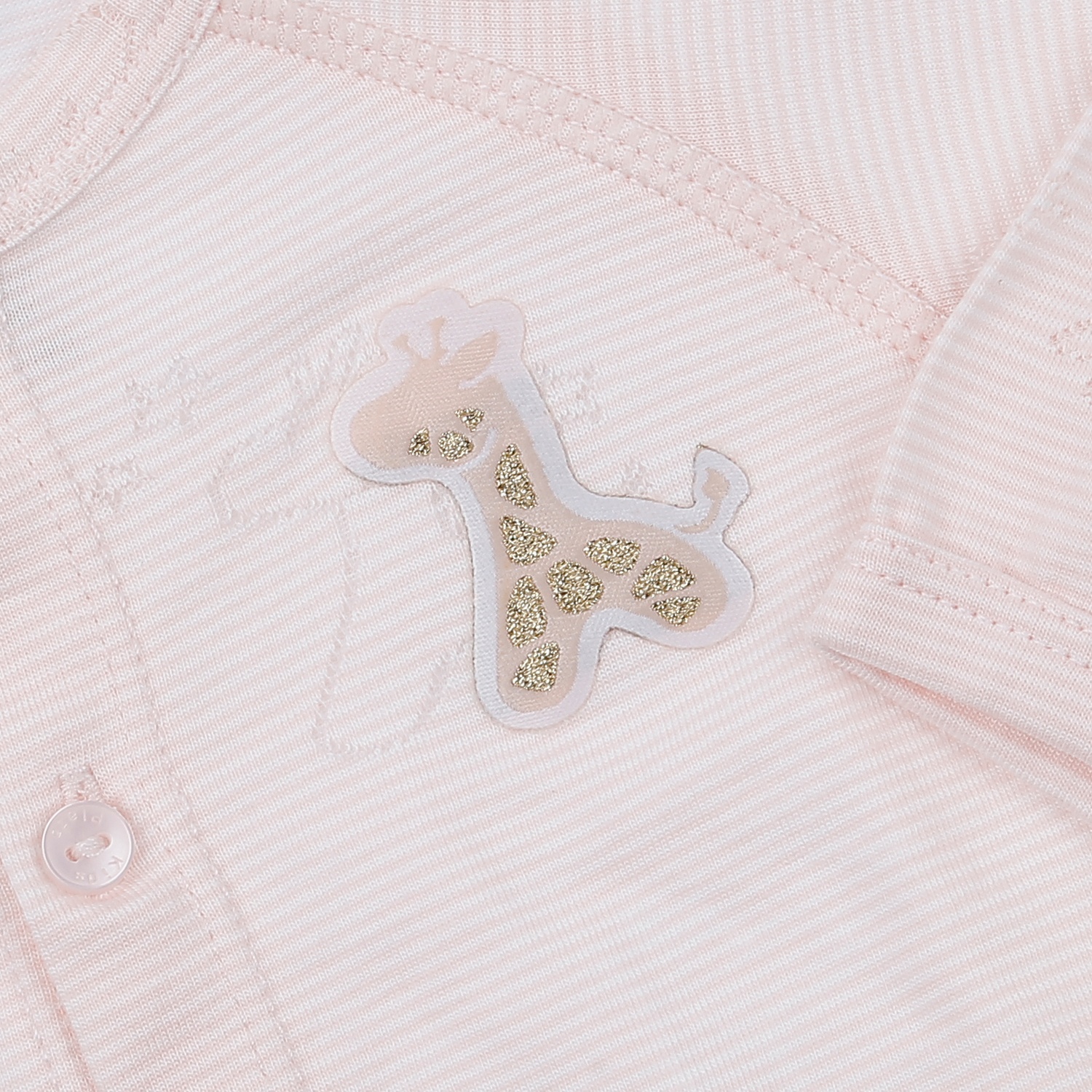 Bộ quần áo sơ sinh dài tay cài giữa KidsPlaza in hươu HN23H (Hồng) hình 3