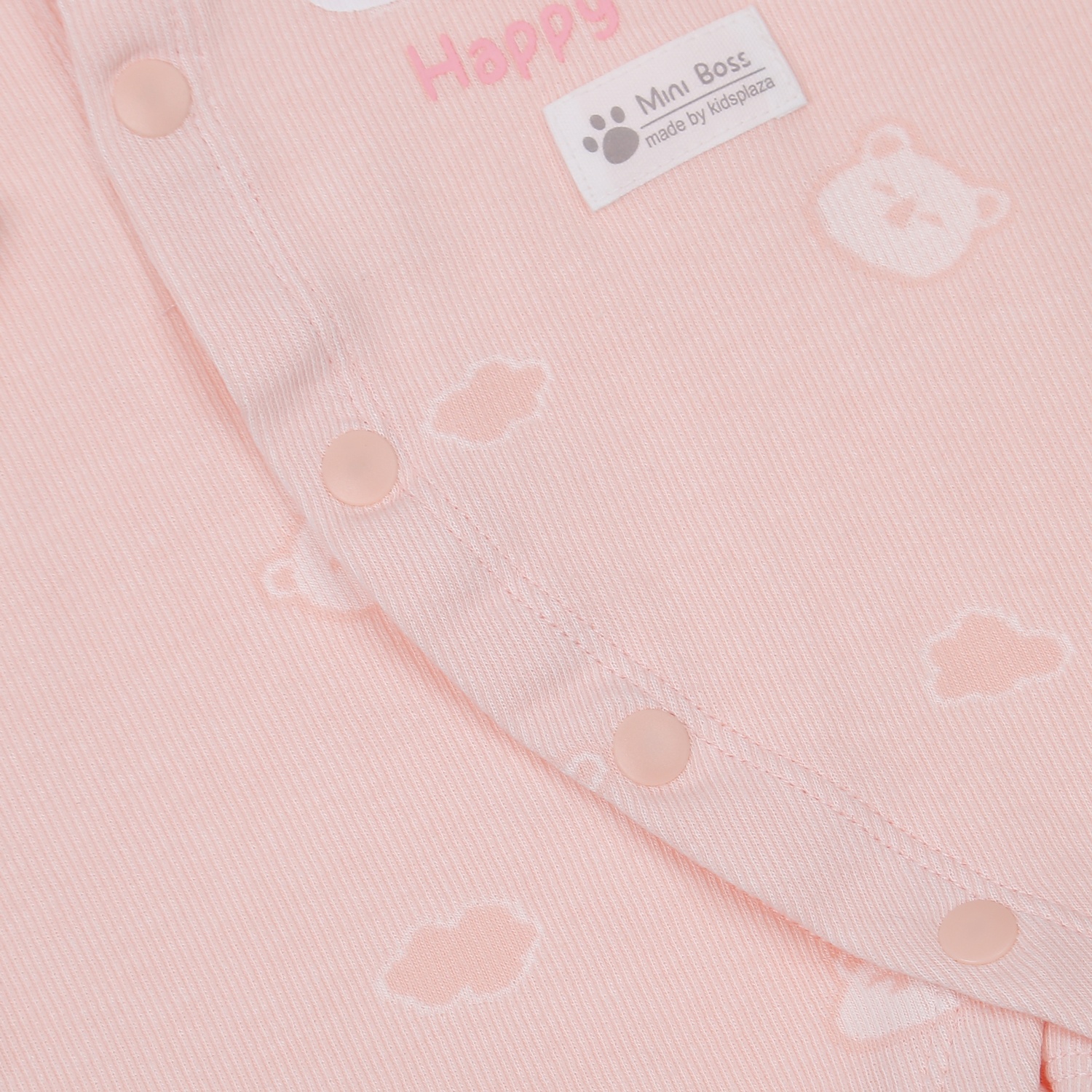 Body bé trai KidsPlaza dài tay in thỏ HN23D (Hồng) 1