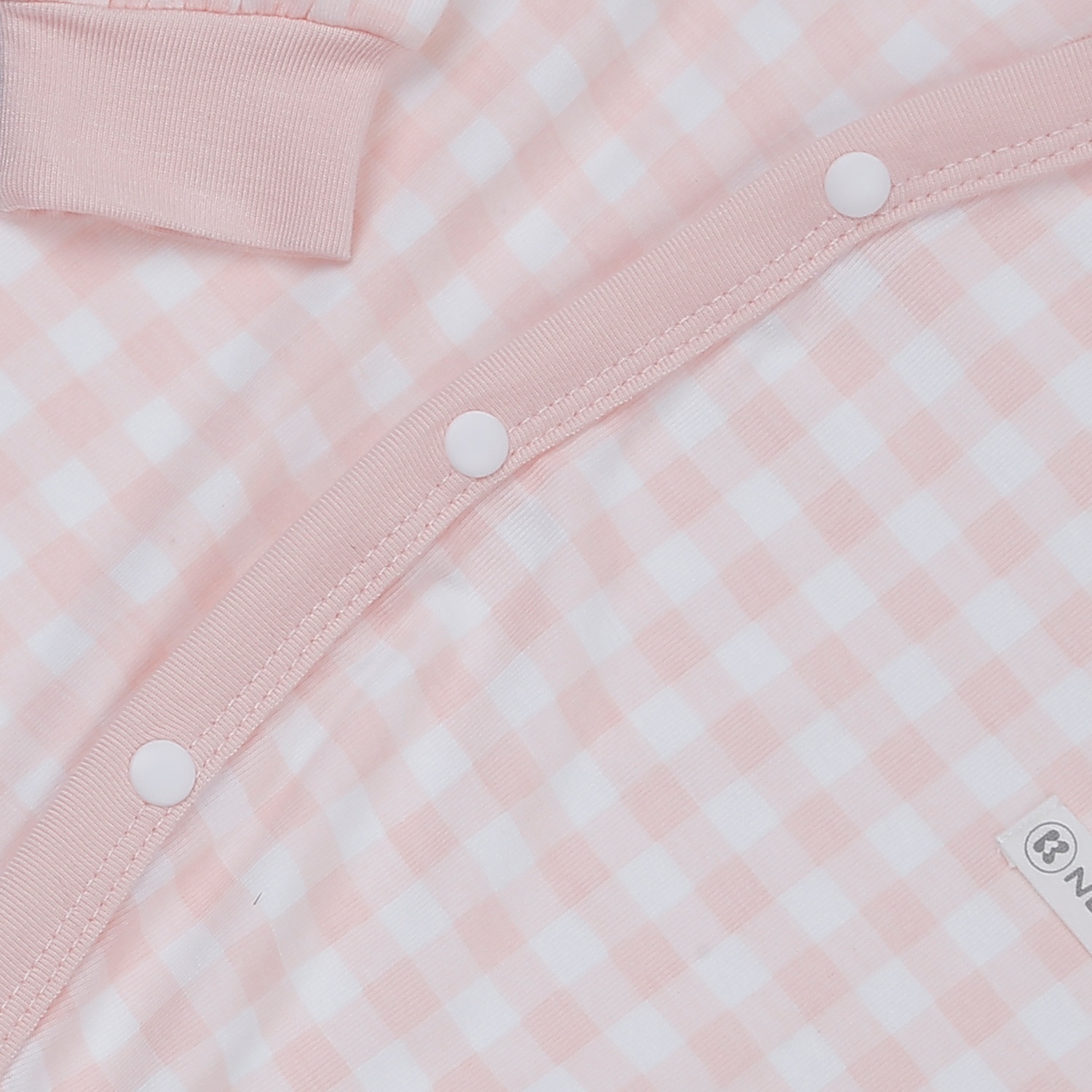 Body dài tay cài lệch KidsPlaza Otis ND24H (Hồng kẻ) hình 3