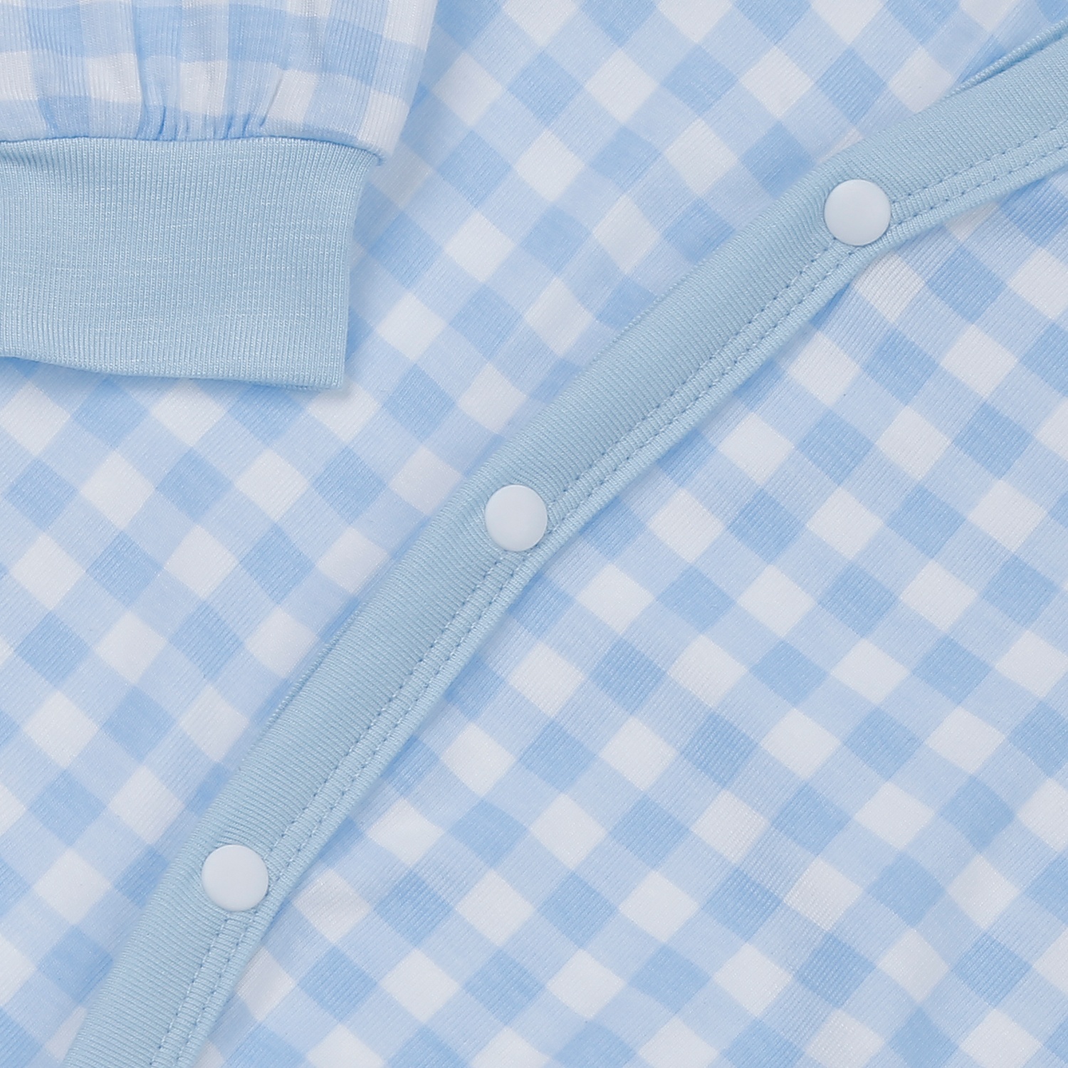 Body dài tay cài lệch KidsPlaza Otis ND24H (Xanh kẻ)