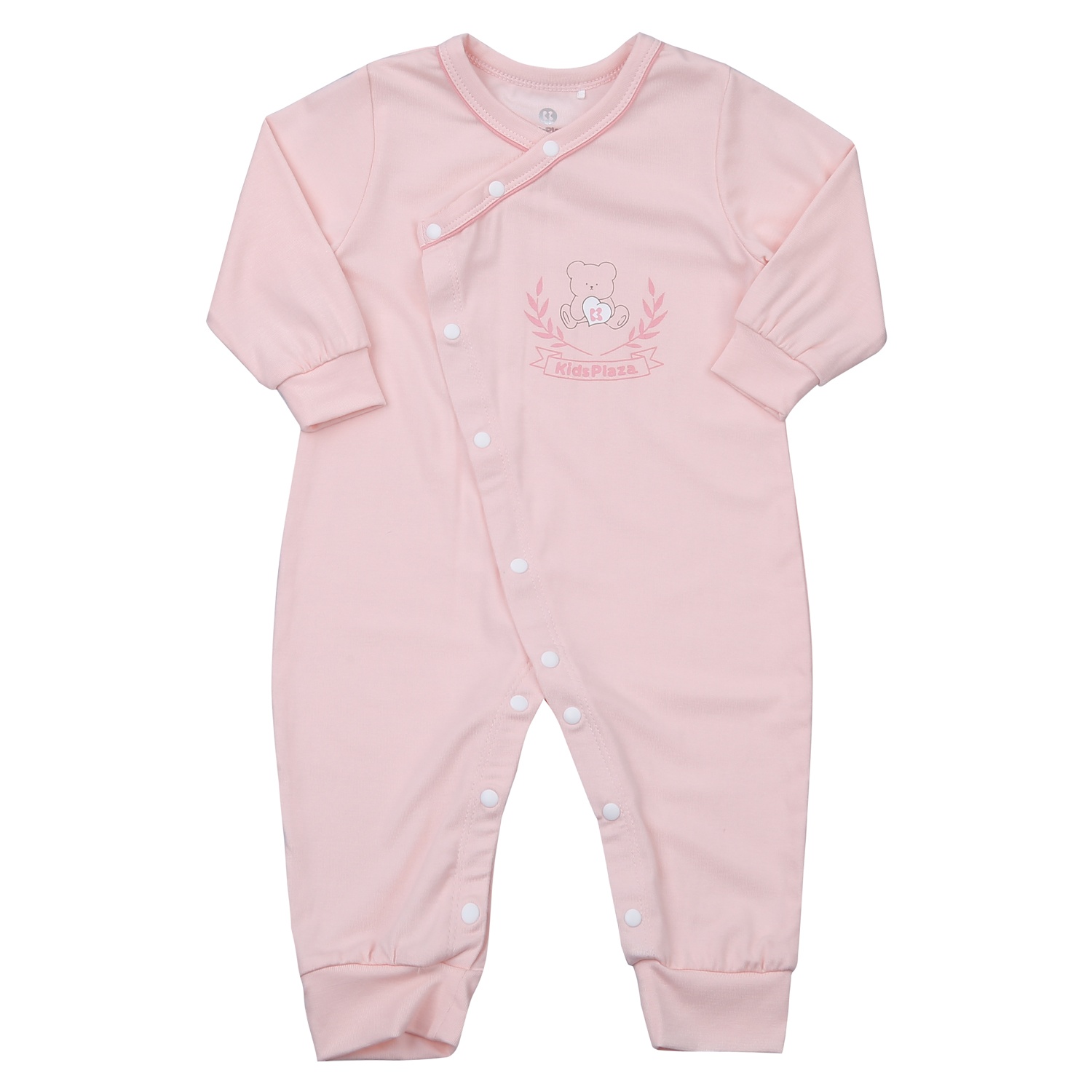 Body sơ sinh dài tay cài chéo KidsPlaza Otis ND24H (Hồng) hình 1