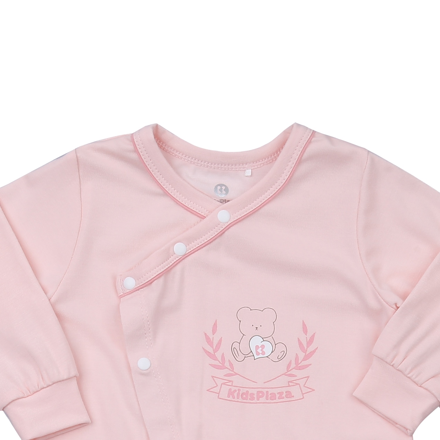 Body sơ sinh dài tay cài chéo KidsPlaza Otis ND24H (Hồng) hình 2