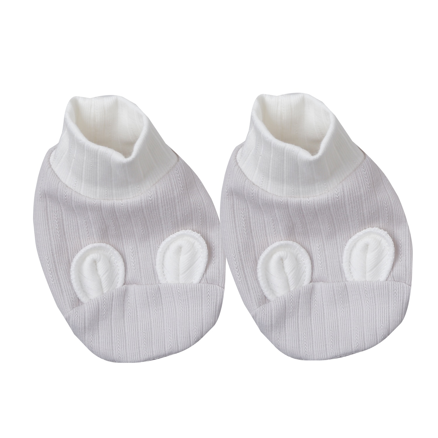 Set bao tay chân KidsPlaza kẻ tăm ND25T (Ghi)