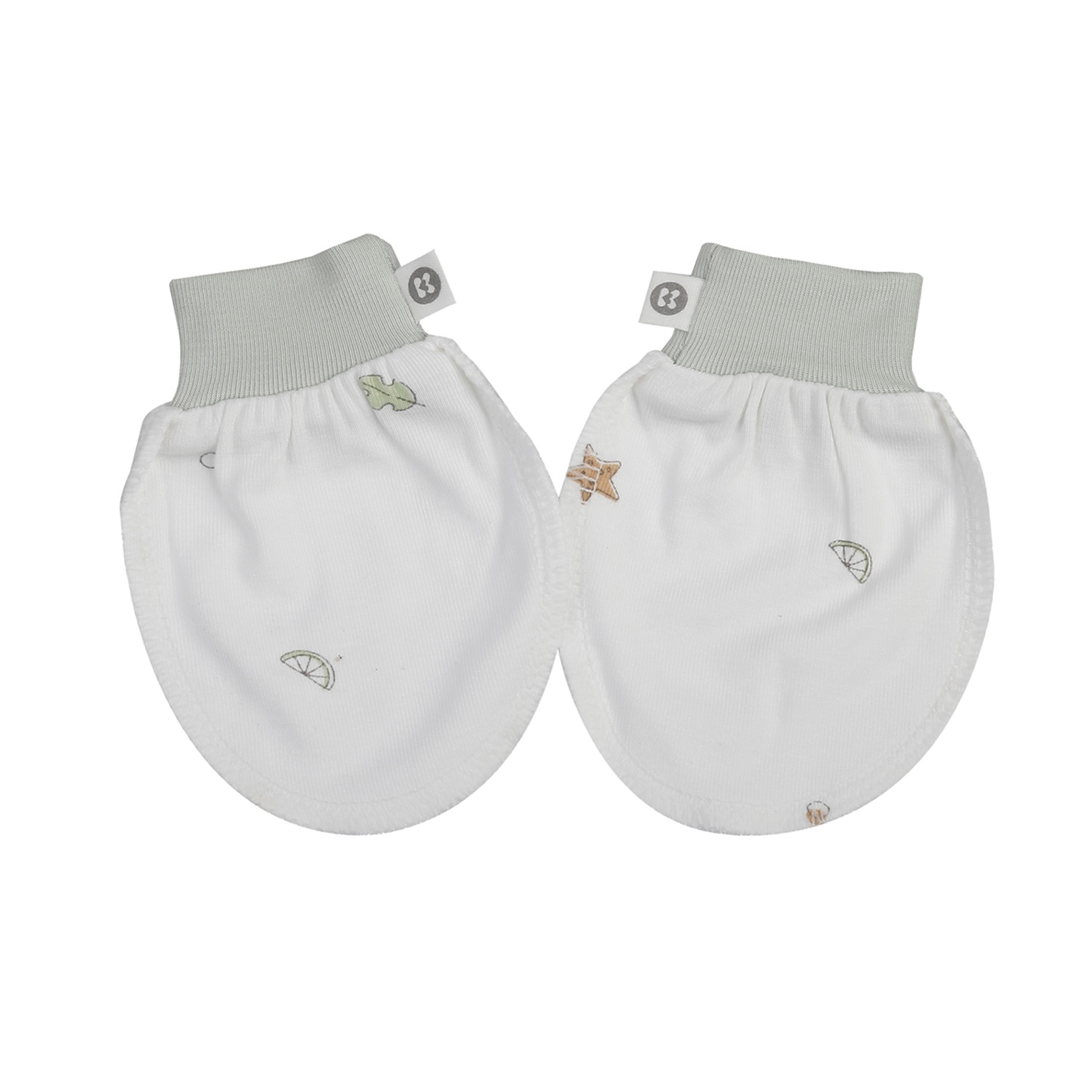 Set bao tay chân KidsPlaza Otis in chanh ND25T (Trắng)