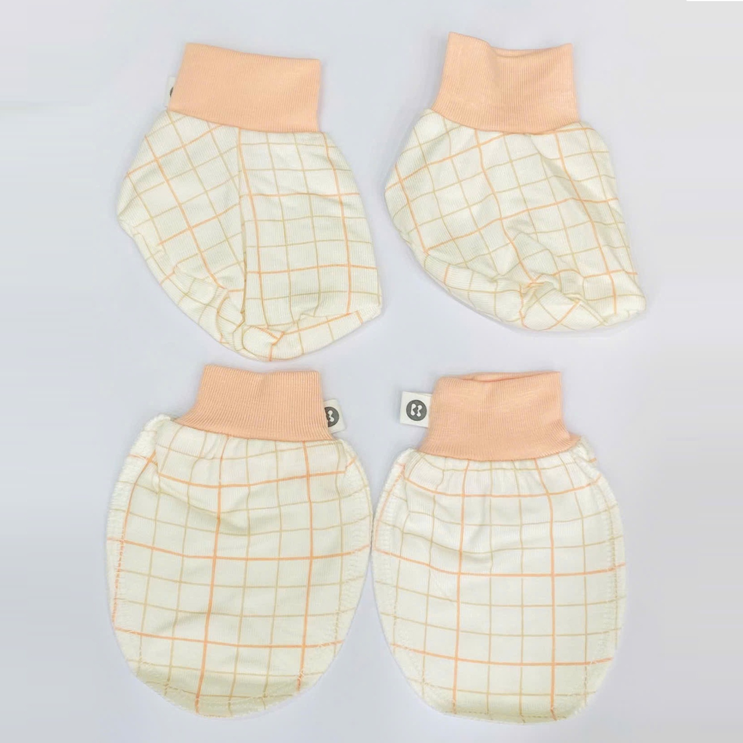 Set bao tay chân KidsPlaza Otis ND24T (Hồng cam) hình 1