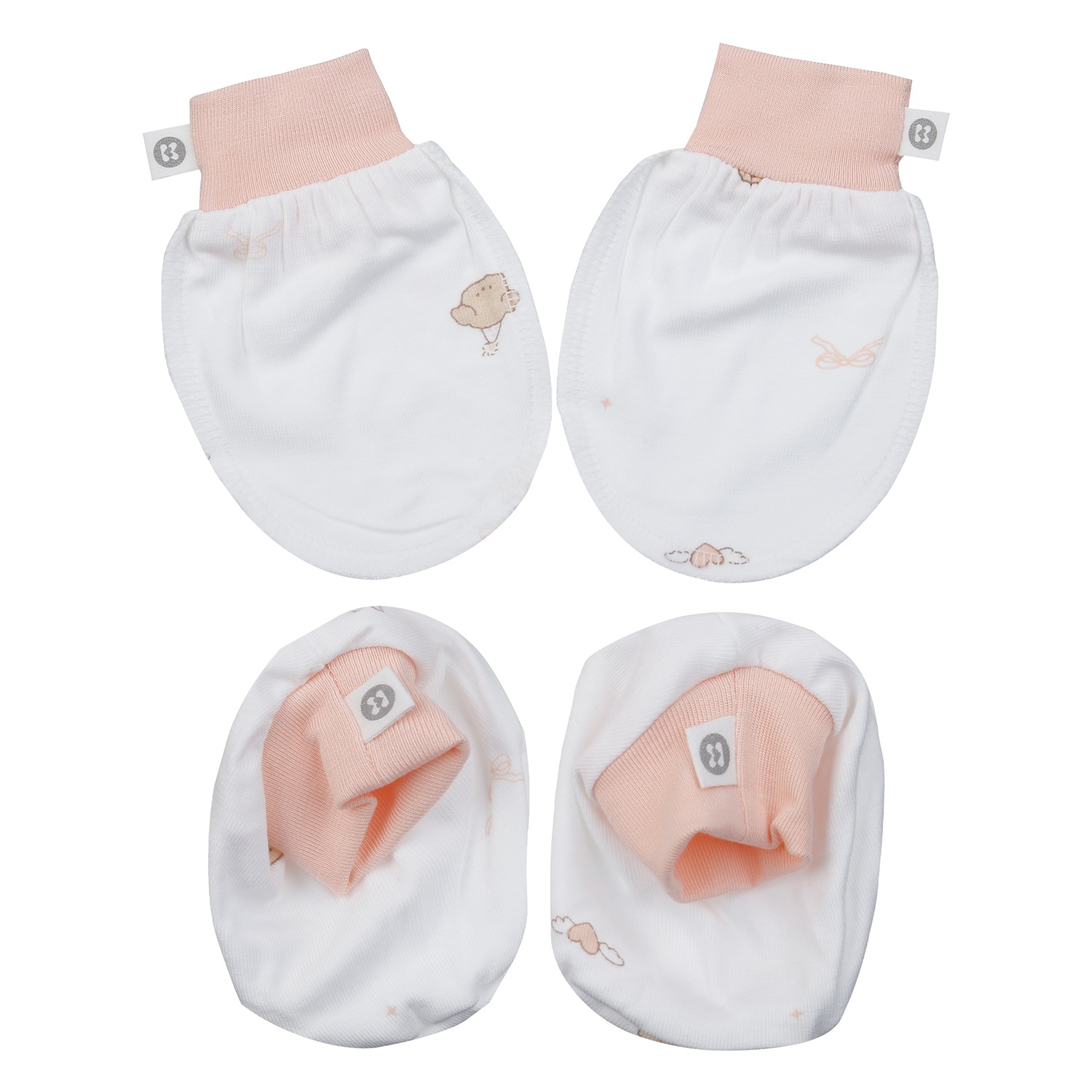 Set bao tay chân KidsPlaza Otis ND25H (Trắng) hình 1