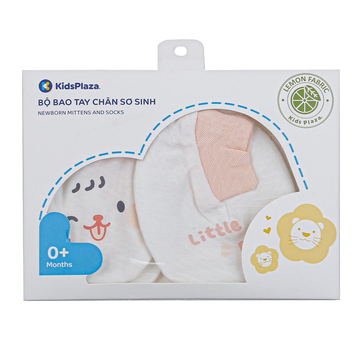 Set bao tay chân sơ sinh Kidsplaza HN24T (Trắng) hình 1