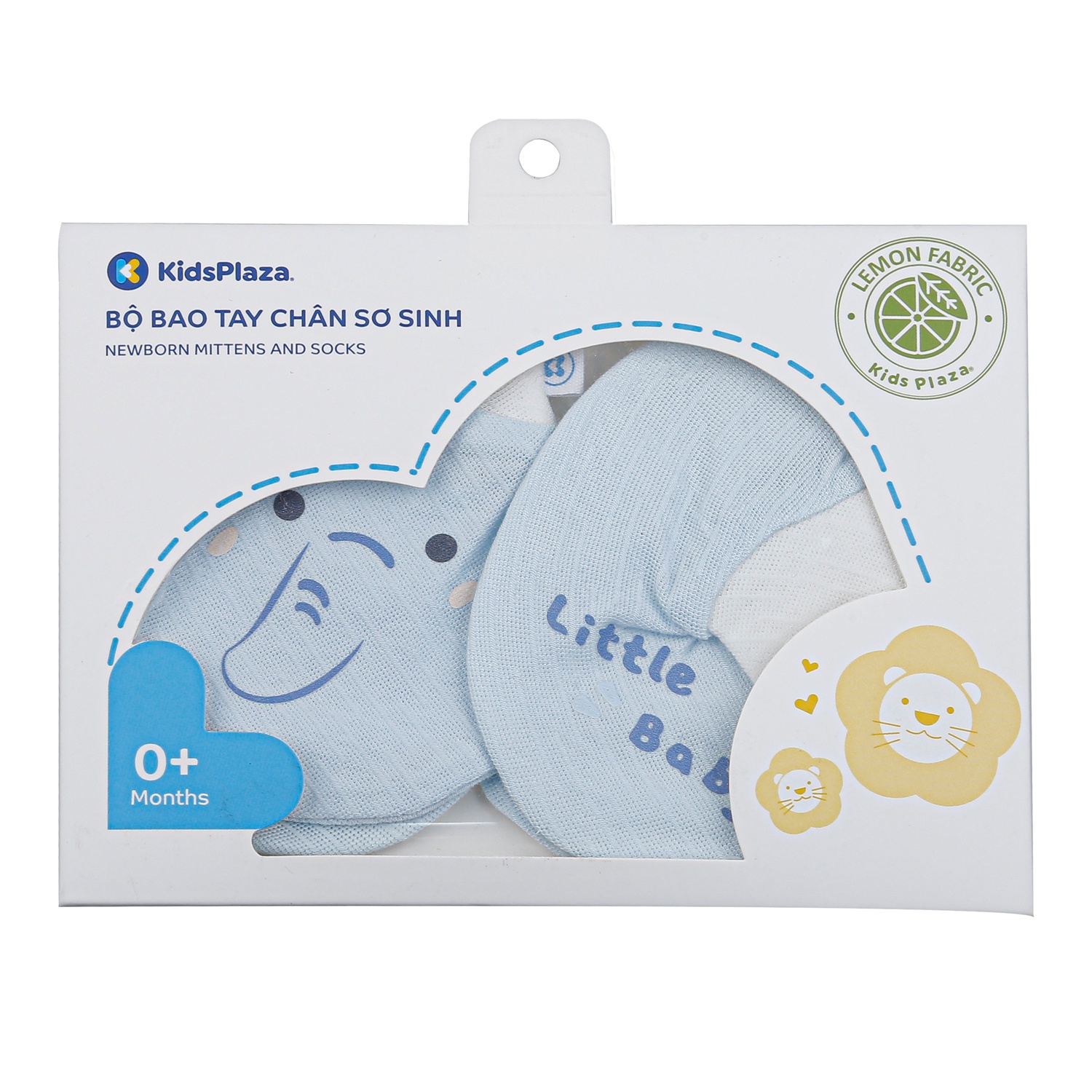 Set bao tay chân sơ sinh Kidsplaza HN24T (Xanh) hình 1