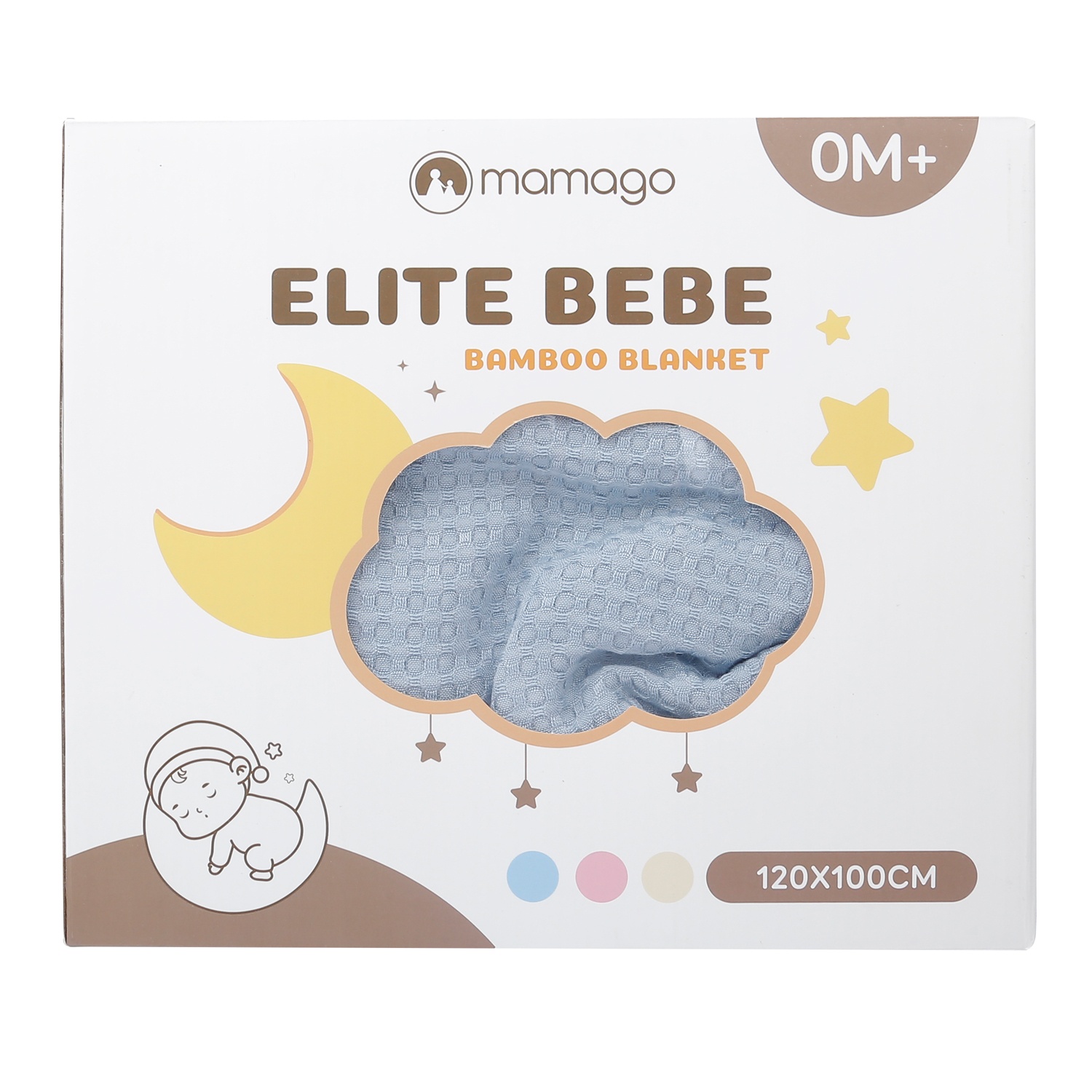 Chăn lưới sợi tre Mamago M-B1 (Xanh)