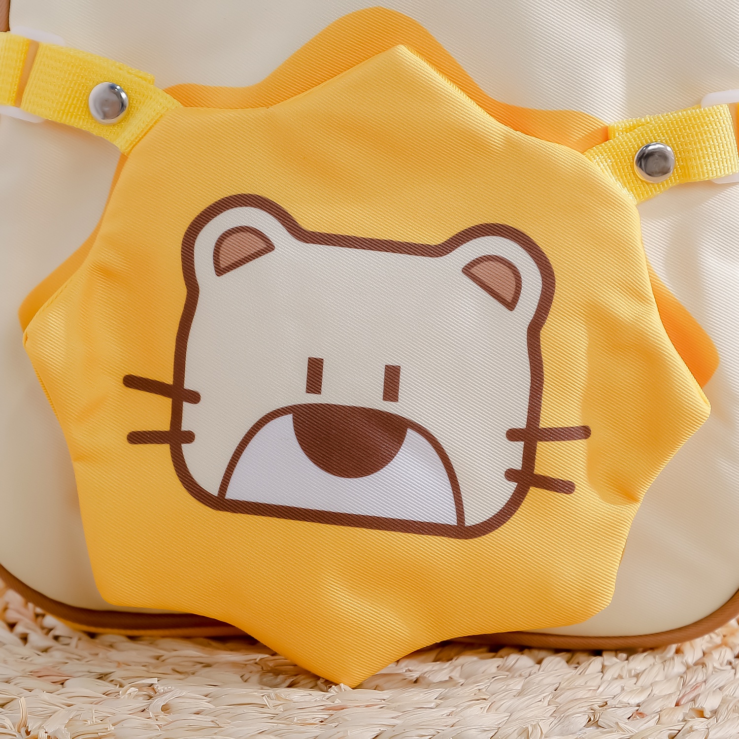 Balo trẻ em Mamago sư tử mặt vuông Happy (Vàng) hình 2