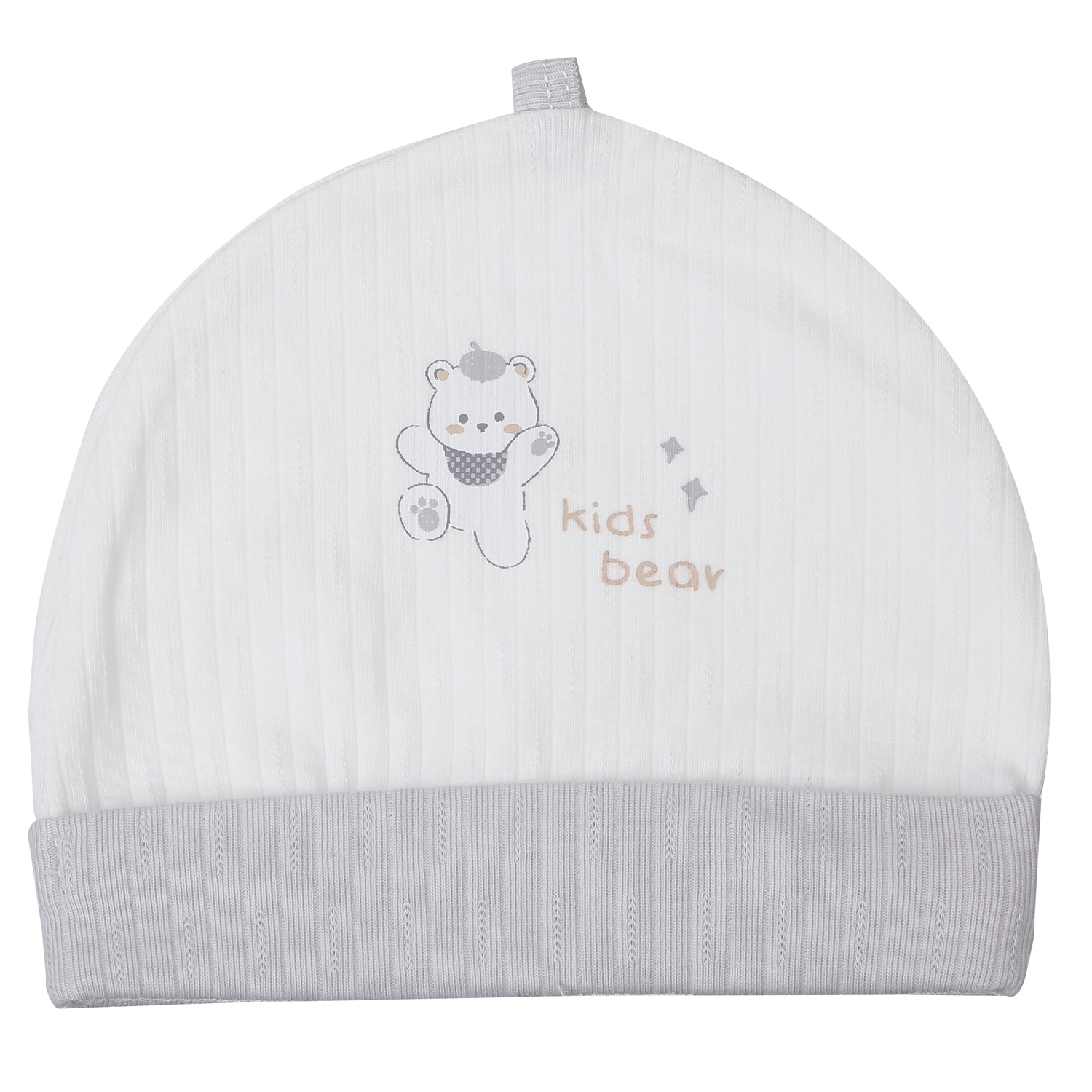 Mũ KidsPlaza kẻ tăm ND25T (Trắng ghi)