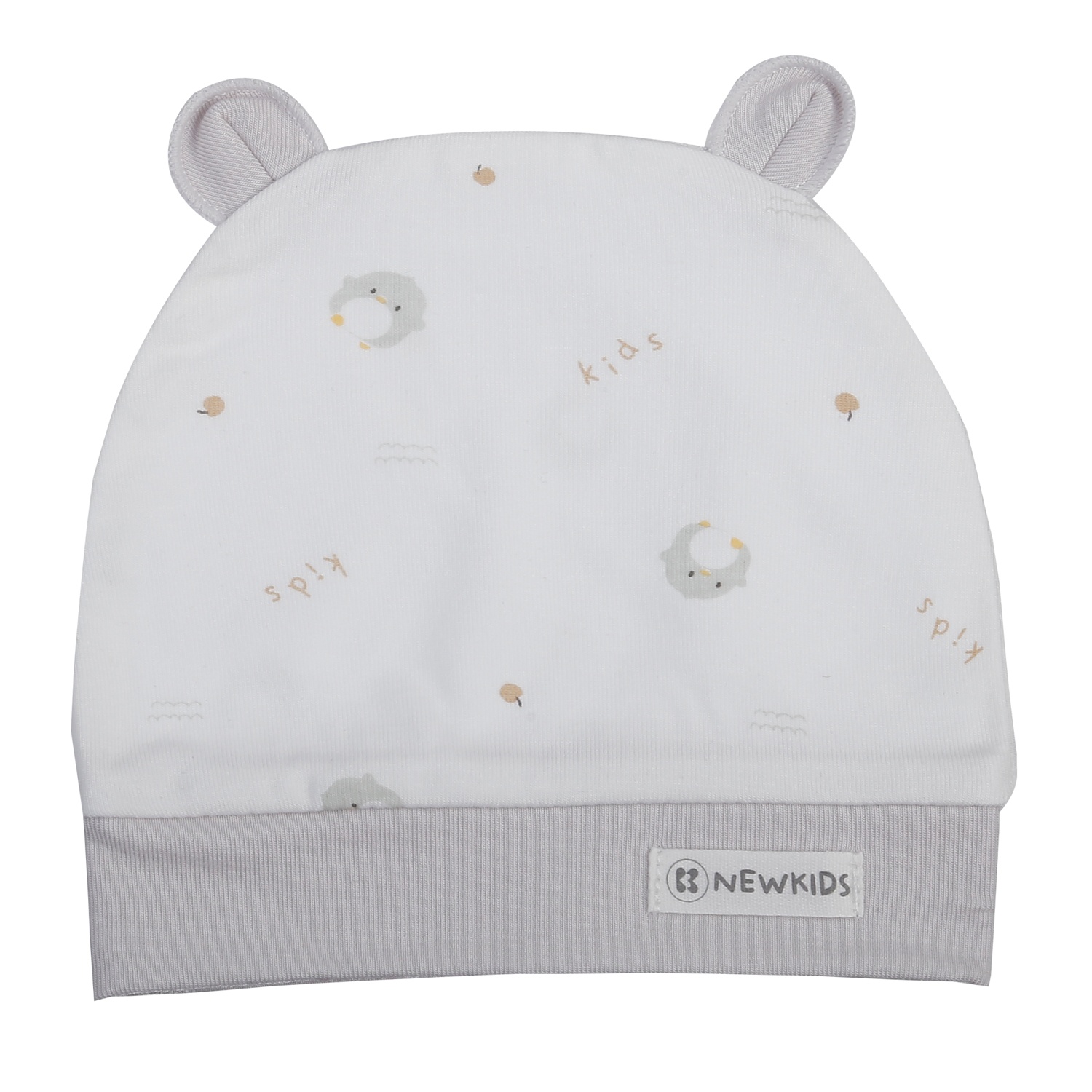 Mũ KidsPlaza Otis in gà ND25T (Trắng ghi)