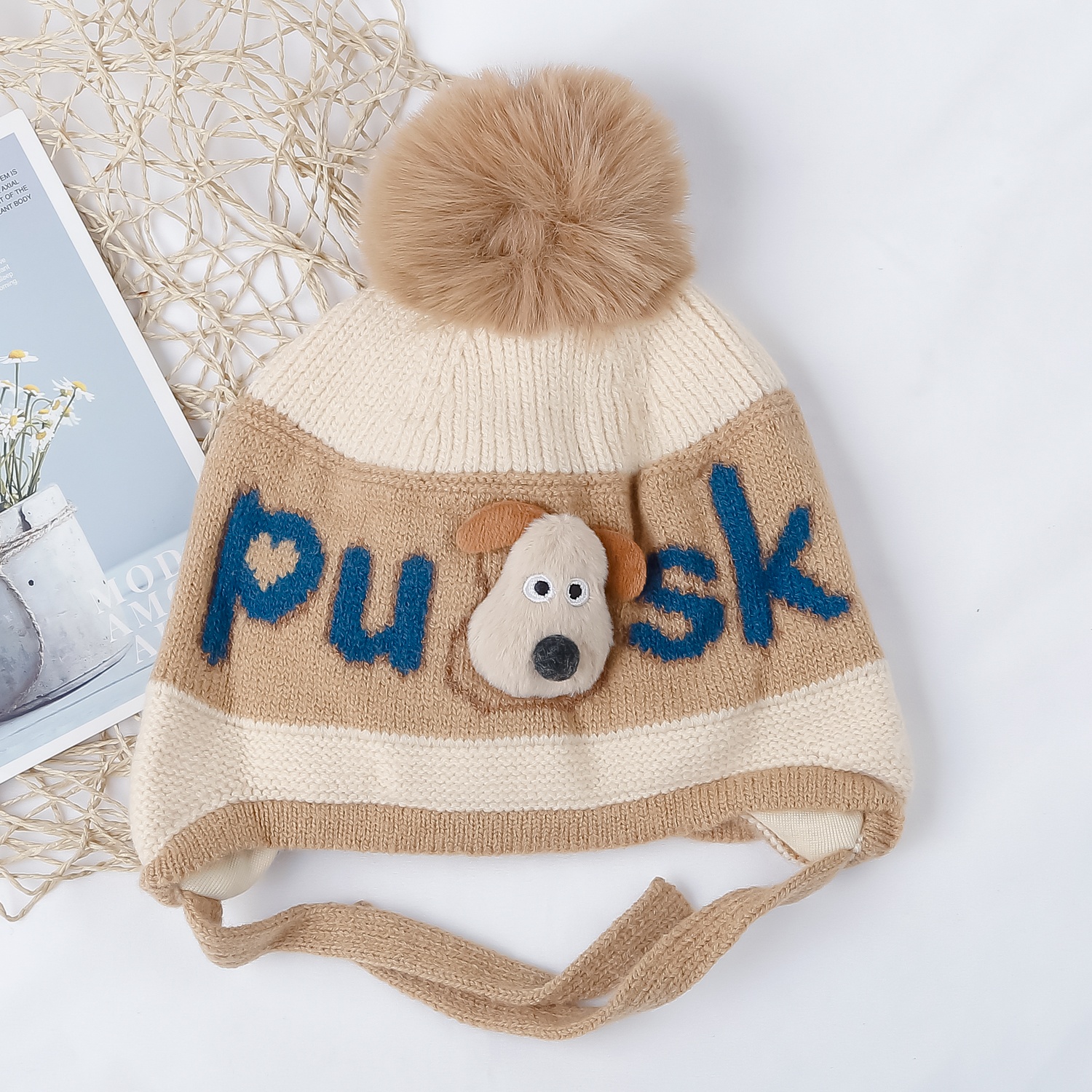 Mũ len cho bé KidsPlaza 25K-B01 (Nâu) hình 1