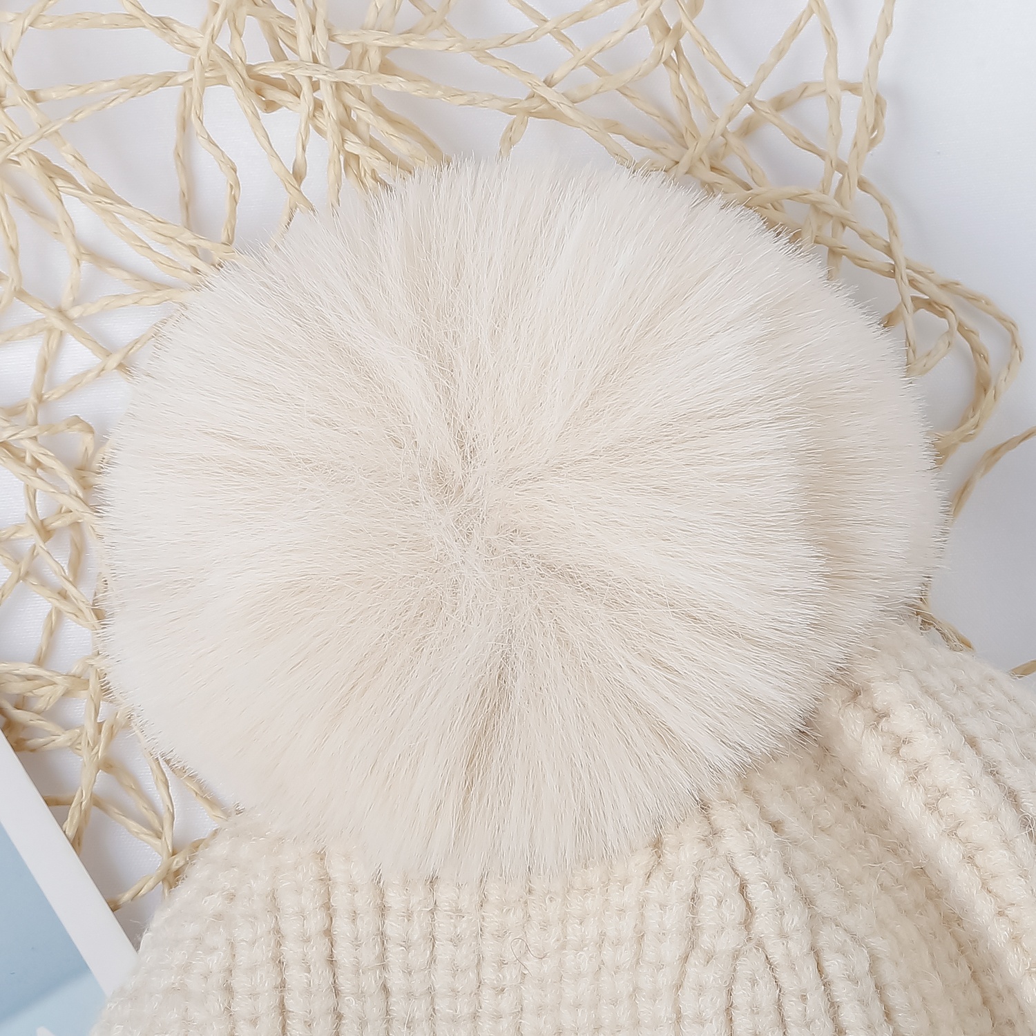 Mũ len cho bé KidsPlaza 25K-B02 (Be) hình 3