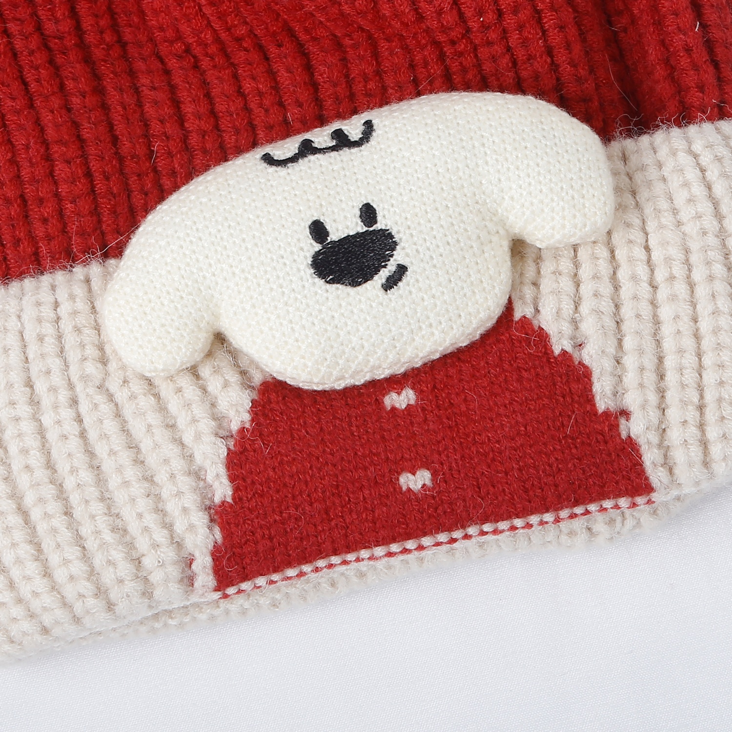 Mũ len cho bé  KidsPlaza 25K-B02 hình cún (Đỏ) hình 2