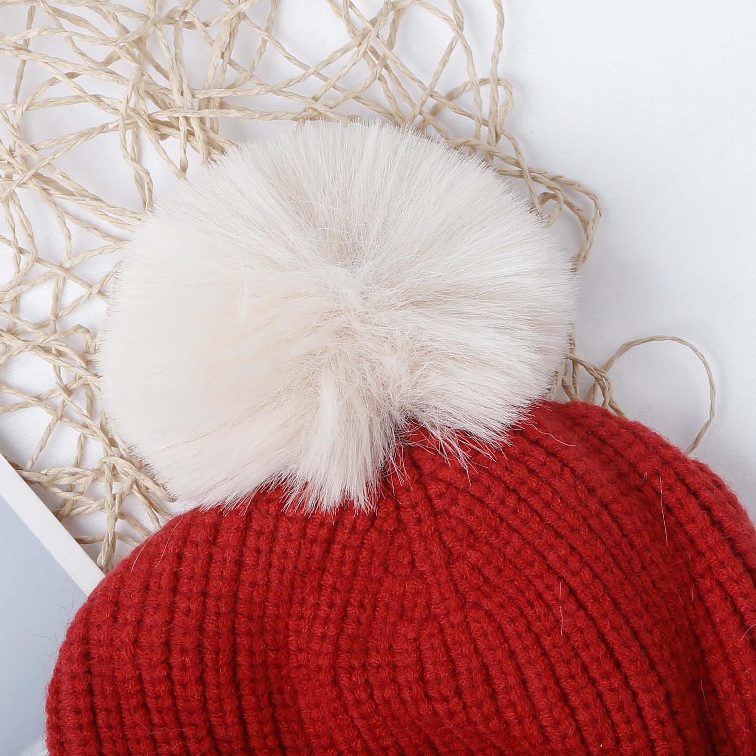 Mũ len cho bé  KidsPlaza 25K-B02 hình cún (Đỏ) hình 3