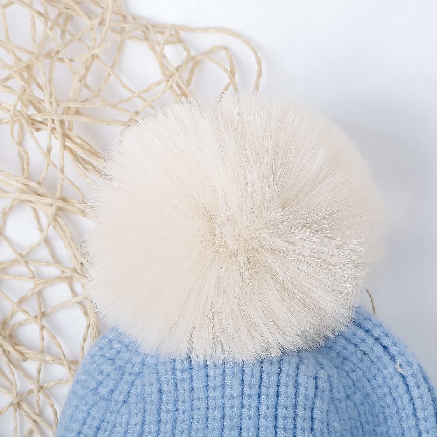 Mũ len cho bé KidsPlaza 25K-B02 khung long (Xanh) hình 2