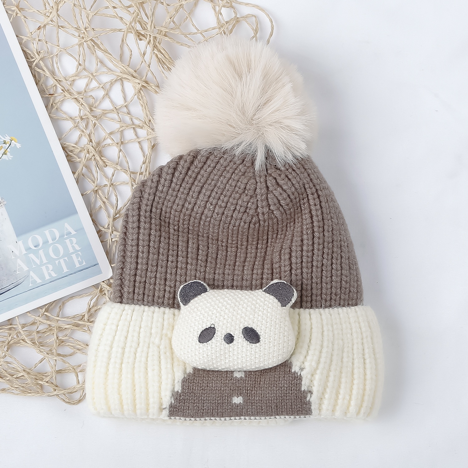 Mũ len cho bé  KidsPlaza 25K-B02 (Nâu)  hình 1