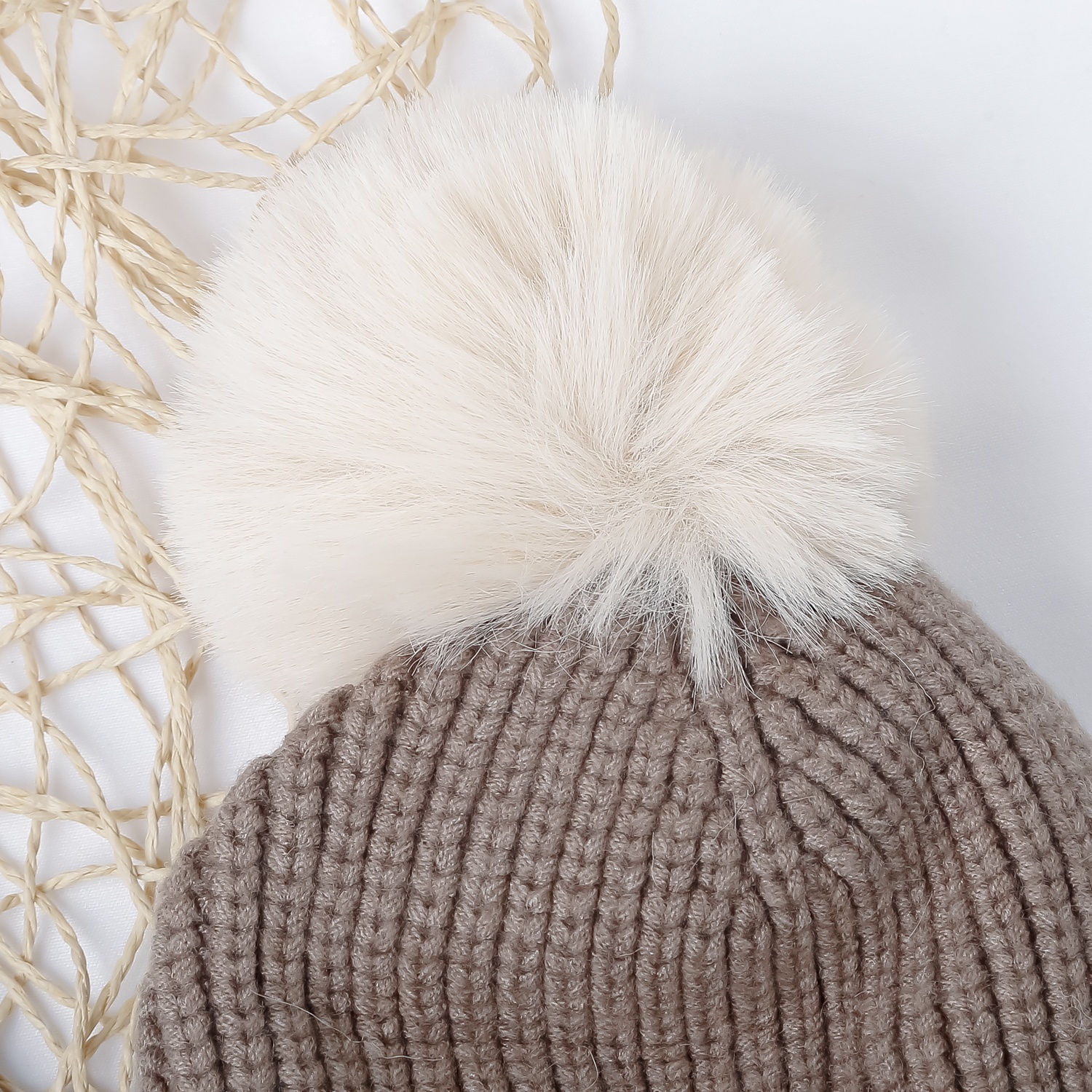 Mũ len cho bé  KidsPlaza 25K-B02 (Nâu)  hình 3