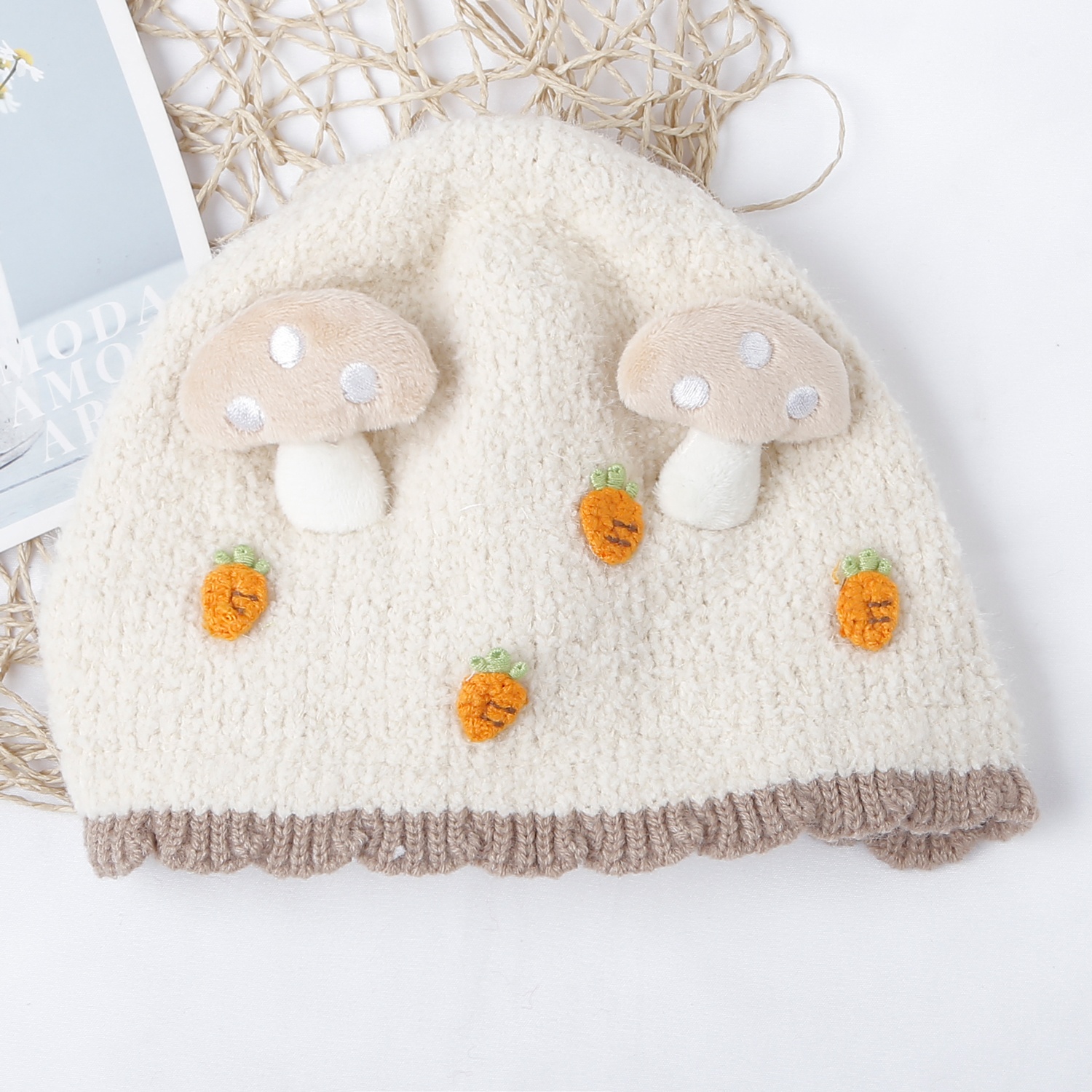 Mũ len cho bé KidsPlaza 25K-B04 (Be) hình 1