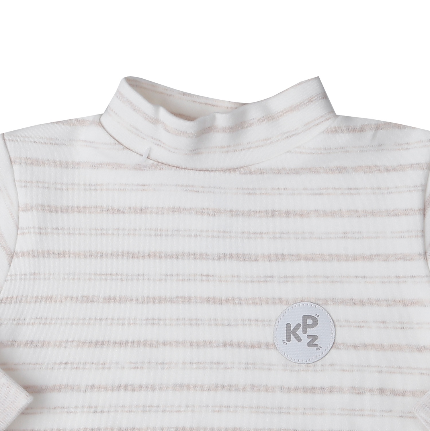 Áo có cổ 3 phân cho bé KidsPlaza kẻ ngang nhung ND25D (Nâu)  hình 2