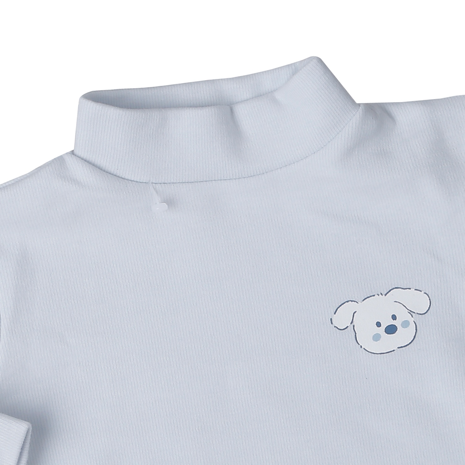 Áo có cổ 3 phân cho bé KidsPlaza nhung ND25D (Xanh dương) hình 2