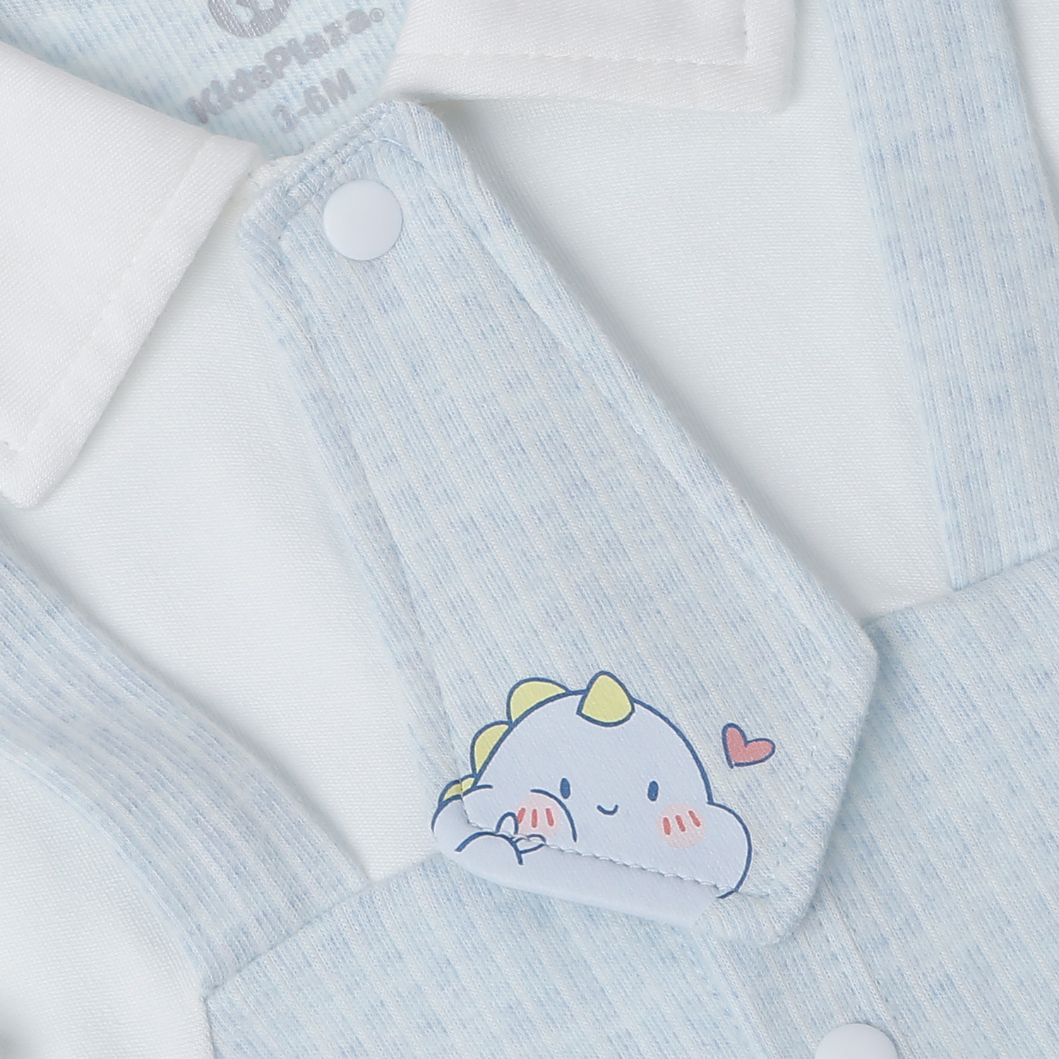 Bộ body bé trai KidsPlaza cà vạt in khủng long HN25T (Xanh)  hình 5