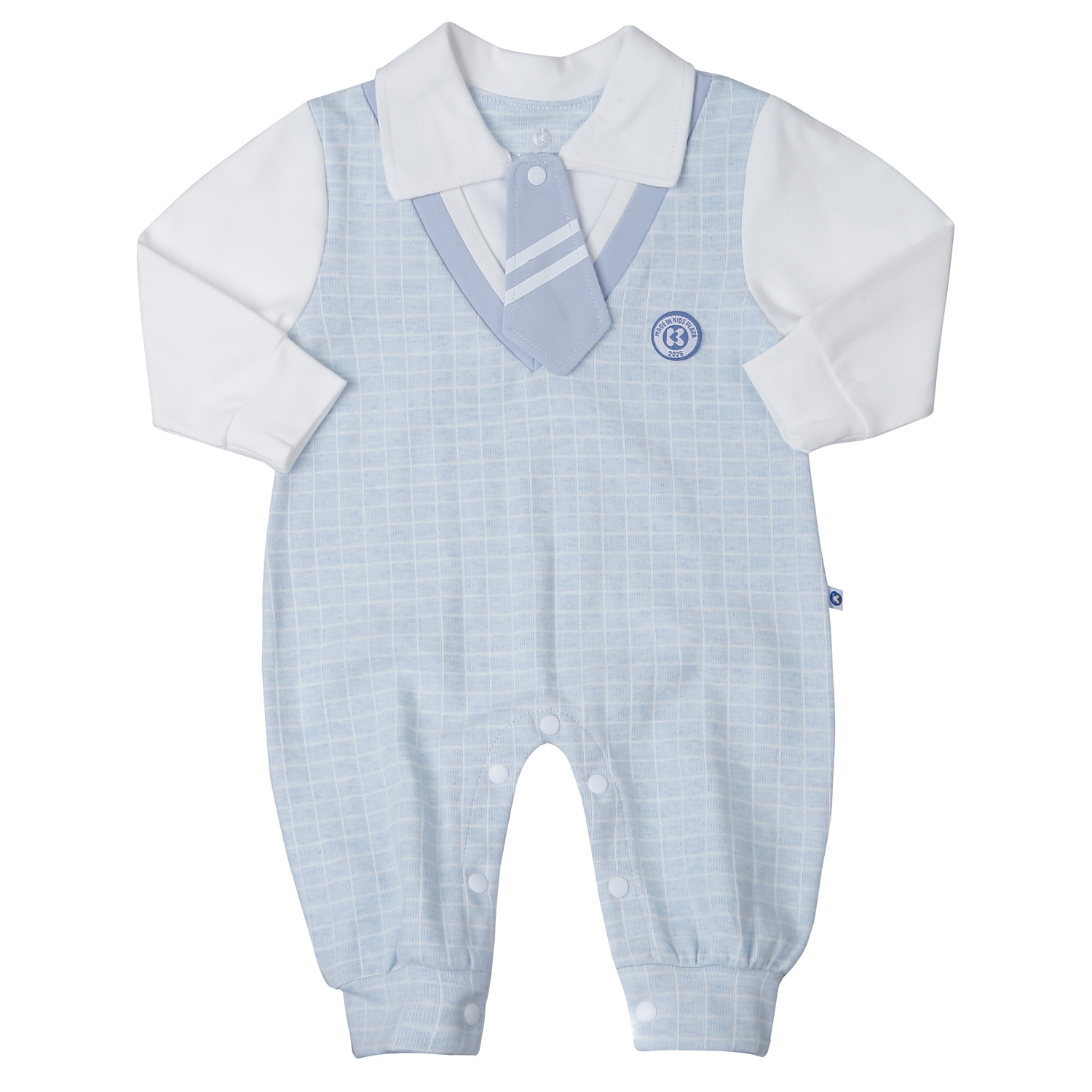 Bộ body bé trai KidsPlaza kẻ HN25T (Xanh)