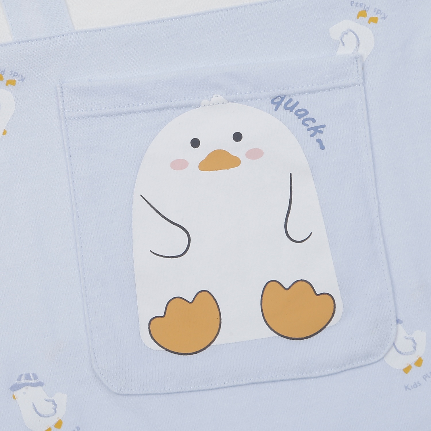 Bộ body cộc bé trai KidsPlaza in duck BA25H (Trắng Xanh)  hình 2