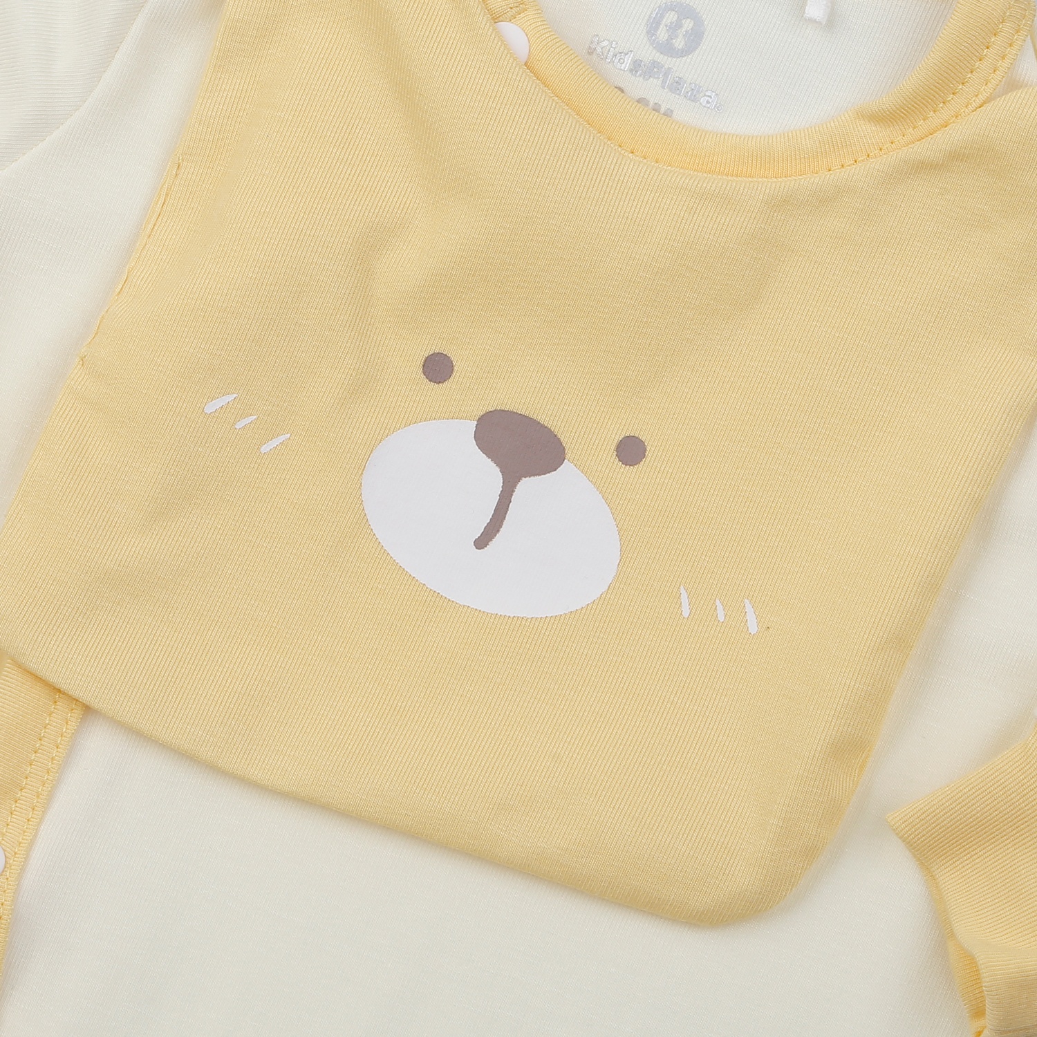 Bộ body dài cài lệch KidsPlaza Otis ND25H (Vàng) hình 3