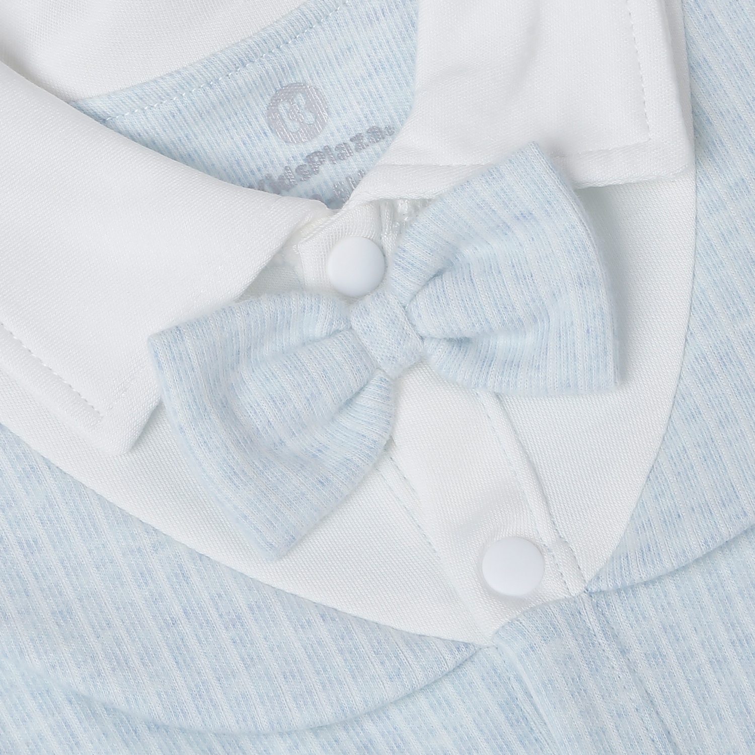 Bộ body dài tay bé trai KidsPlaza kẻ gắn nơ HN25T (Xanh) 9-12M 