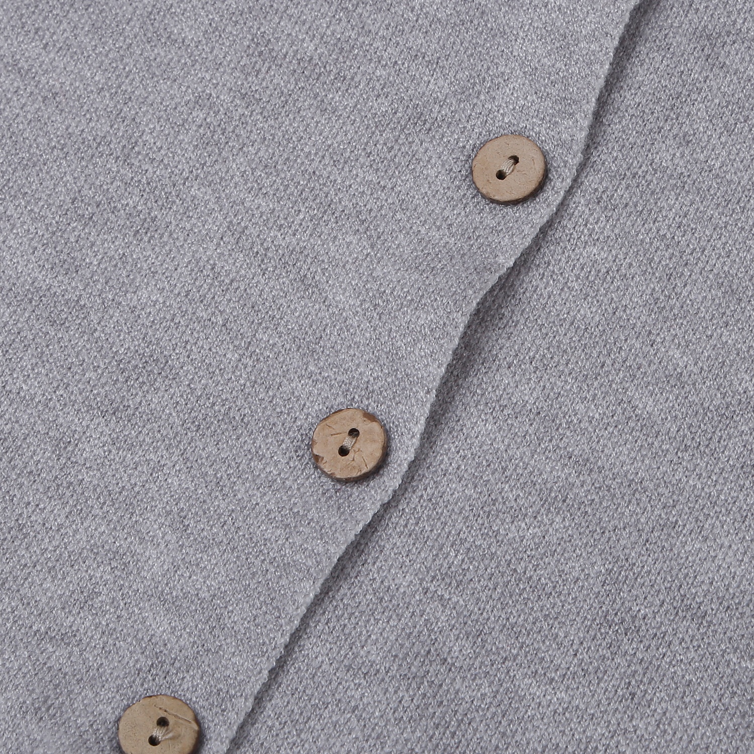 Bộ body len bé trai Mamago yếm dệt gấu 25M-BL02 (Ghi) hình 3