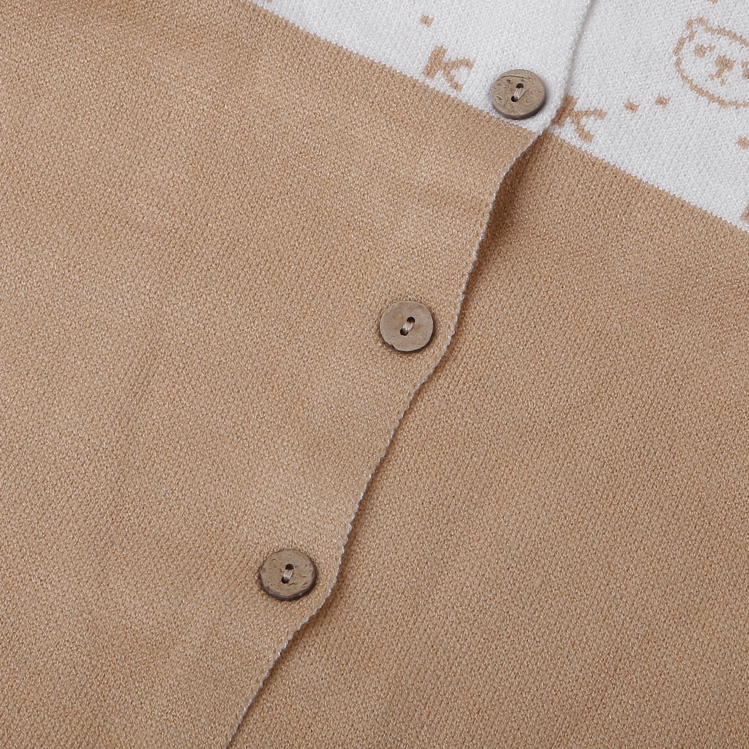 Bộ body len bé trai Mamago yếm dệt gấu 25M-BL02 (Nâu)