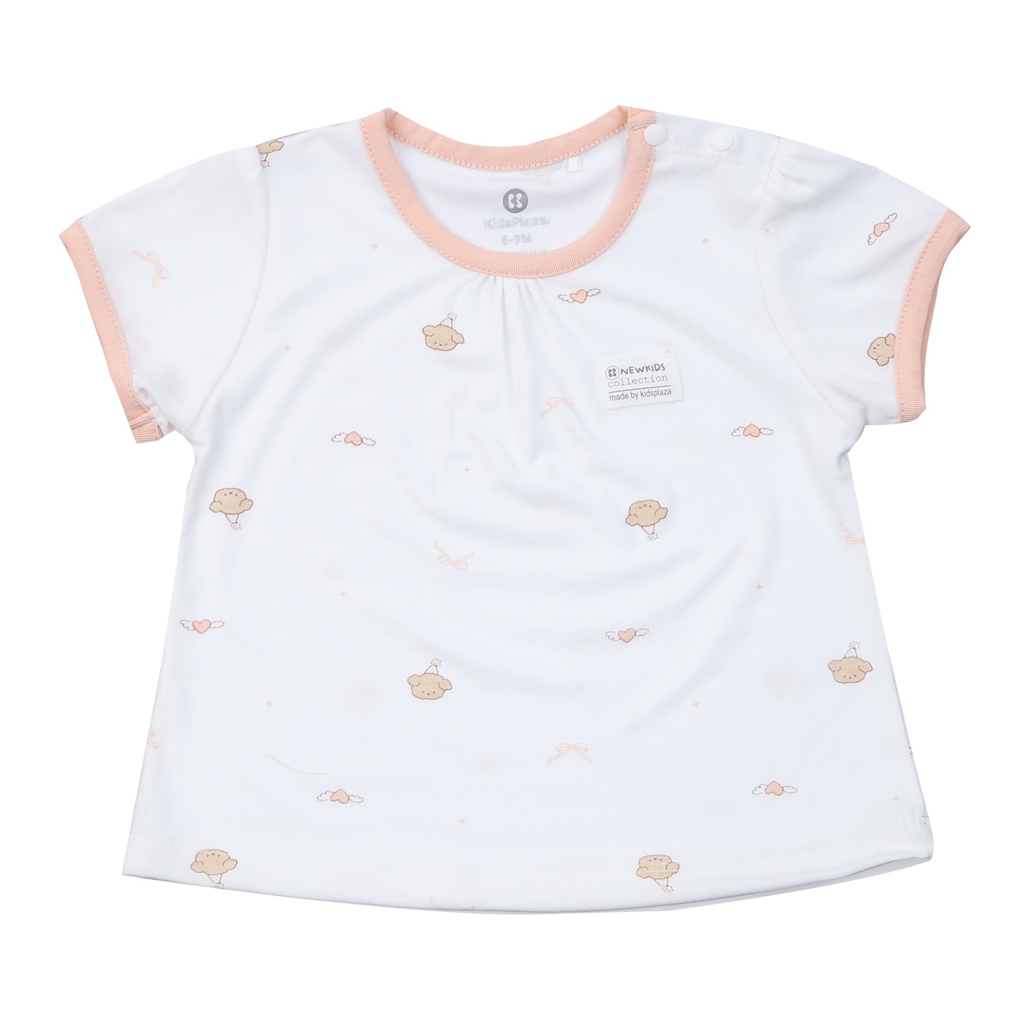 Bộ cộc cài vai KidsPlaza Otis ND25H (Trắng Hồng) hình 2