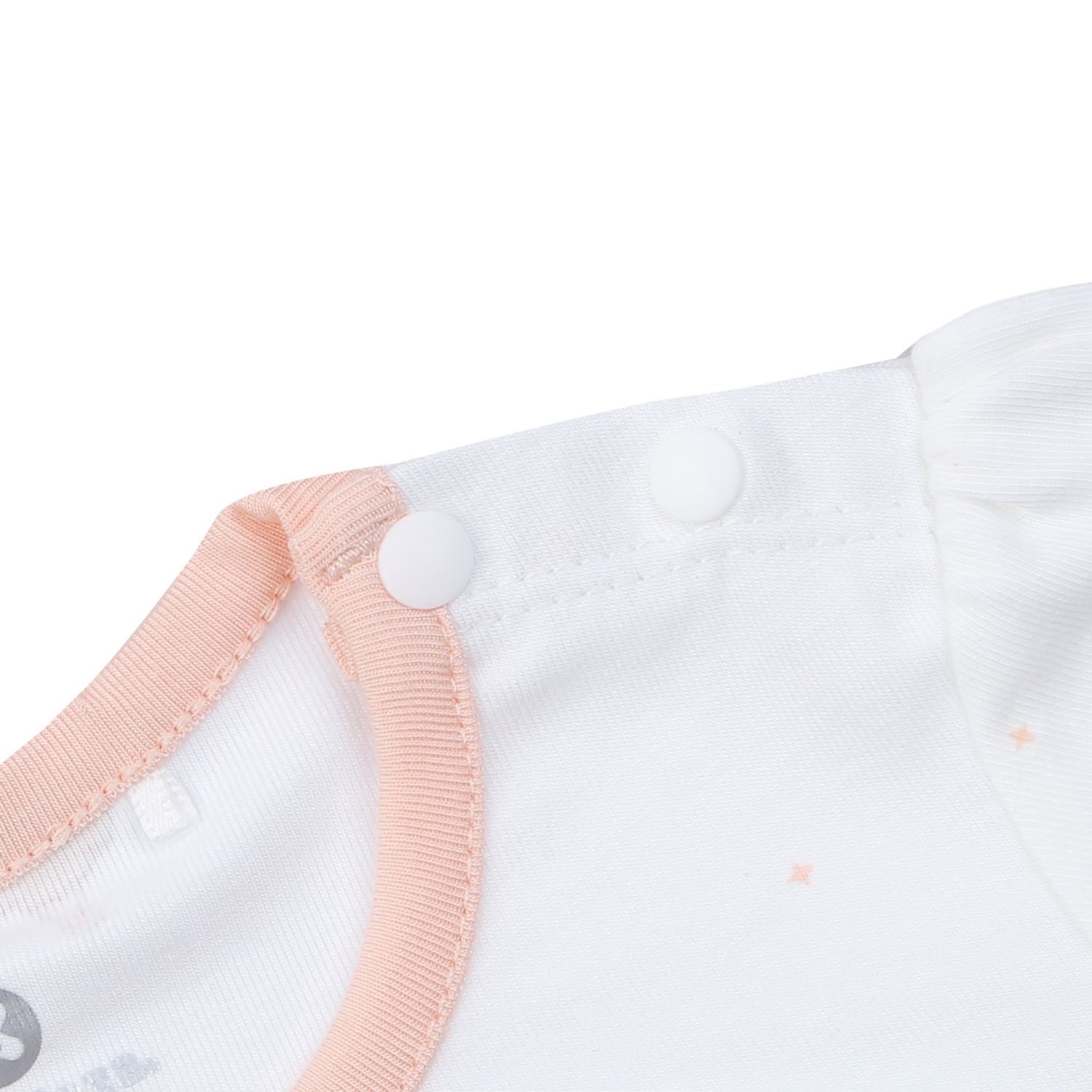 Bộ cộc cài vai KidsPlaza Otis ND25H (Trắng Hồng) hình 3