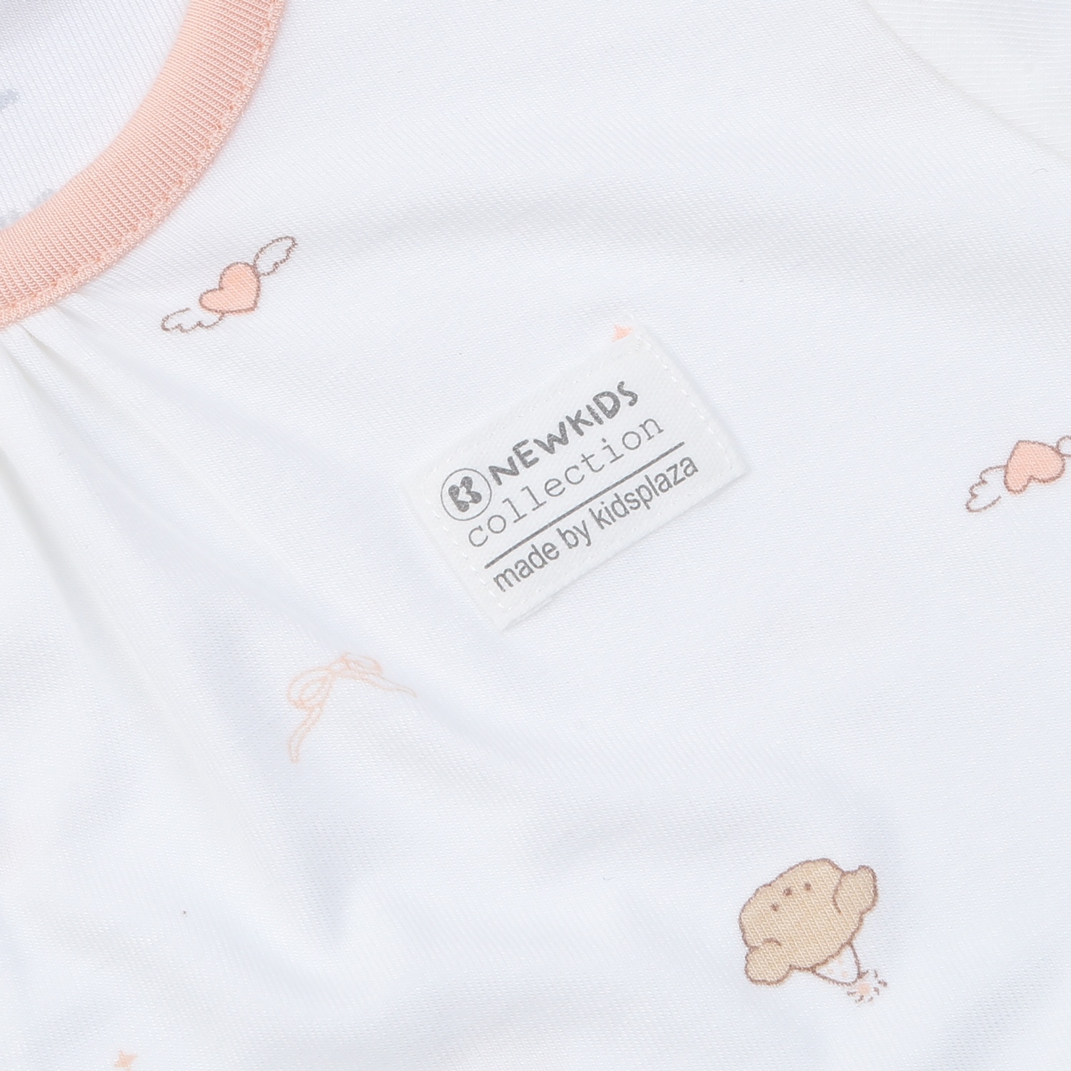 Bộ cộc cài vai KidsPlaza Otis ND25H (Trắng Hồng) hình 4