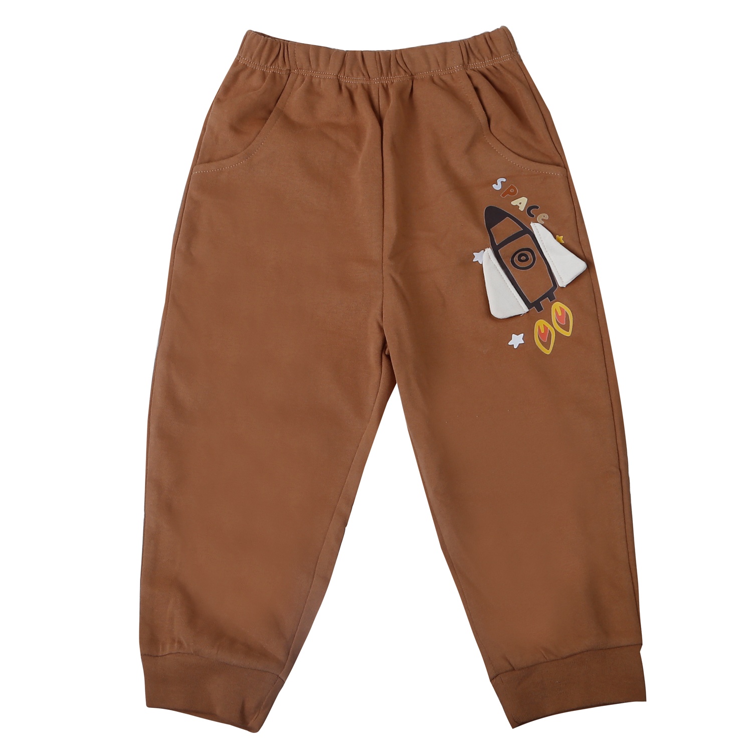 Bộ đồ bé trai KidsPlaz mèo vũ trụ HN25D (Nâu be) hình 3