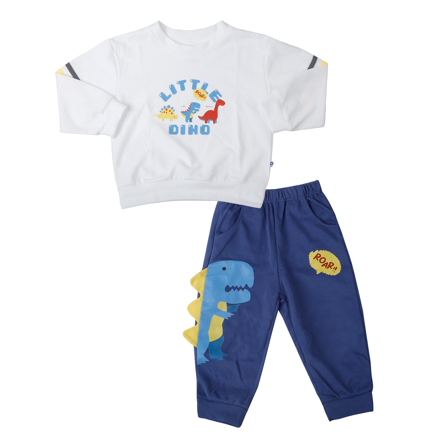 Bộ đồ bé trai KidsPlaza HN25D (Trắng xanh) hình 2