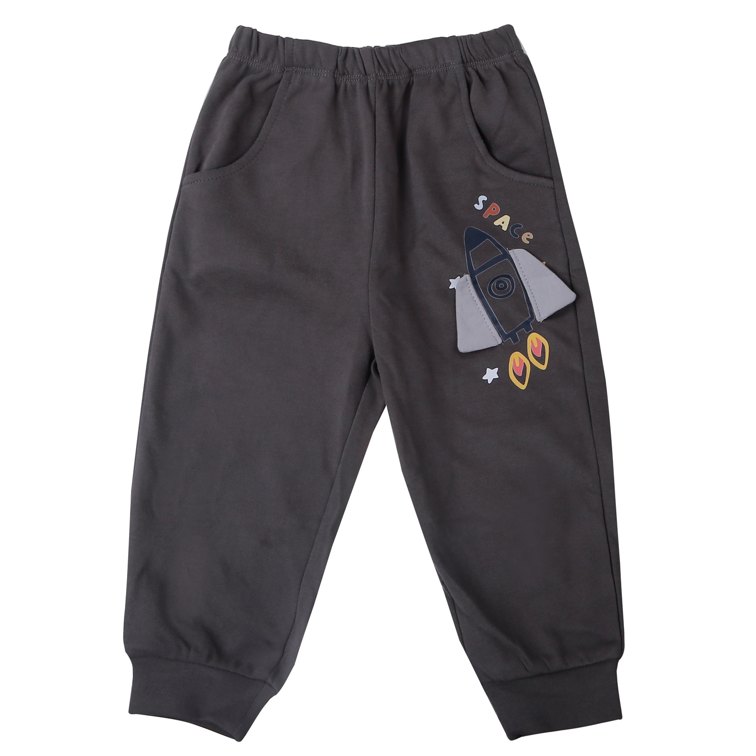 Bộ đồ bé trai KidsPlaza in Mèo vũ trụ HN25D (Nâu) hình 3