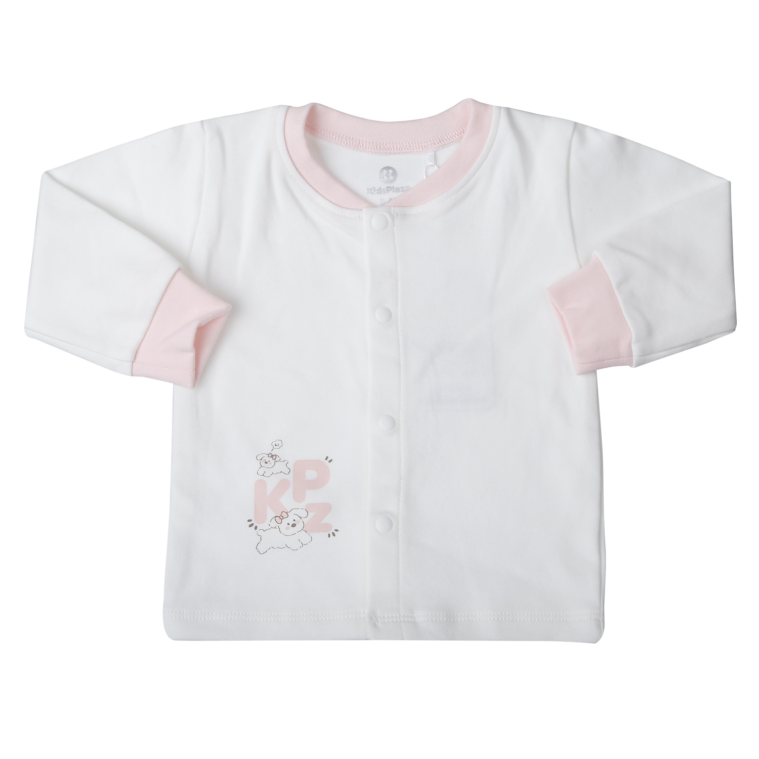 Bộ quần áo dài tay cài giữa bé gái KidsPlaza nhung ND25D (Hồng) 