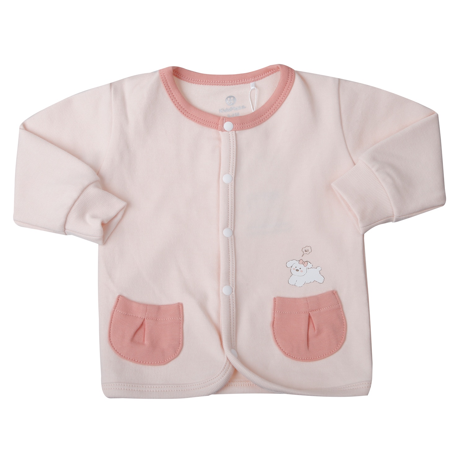 Bộ quần áo dài tay cài giữa cho bé gái KidsPlaza nhung ND25D (Hồng)